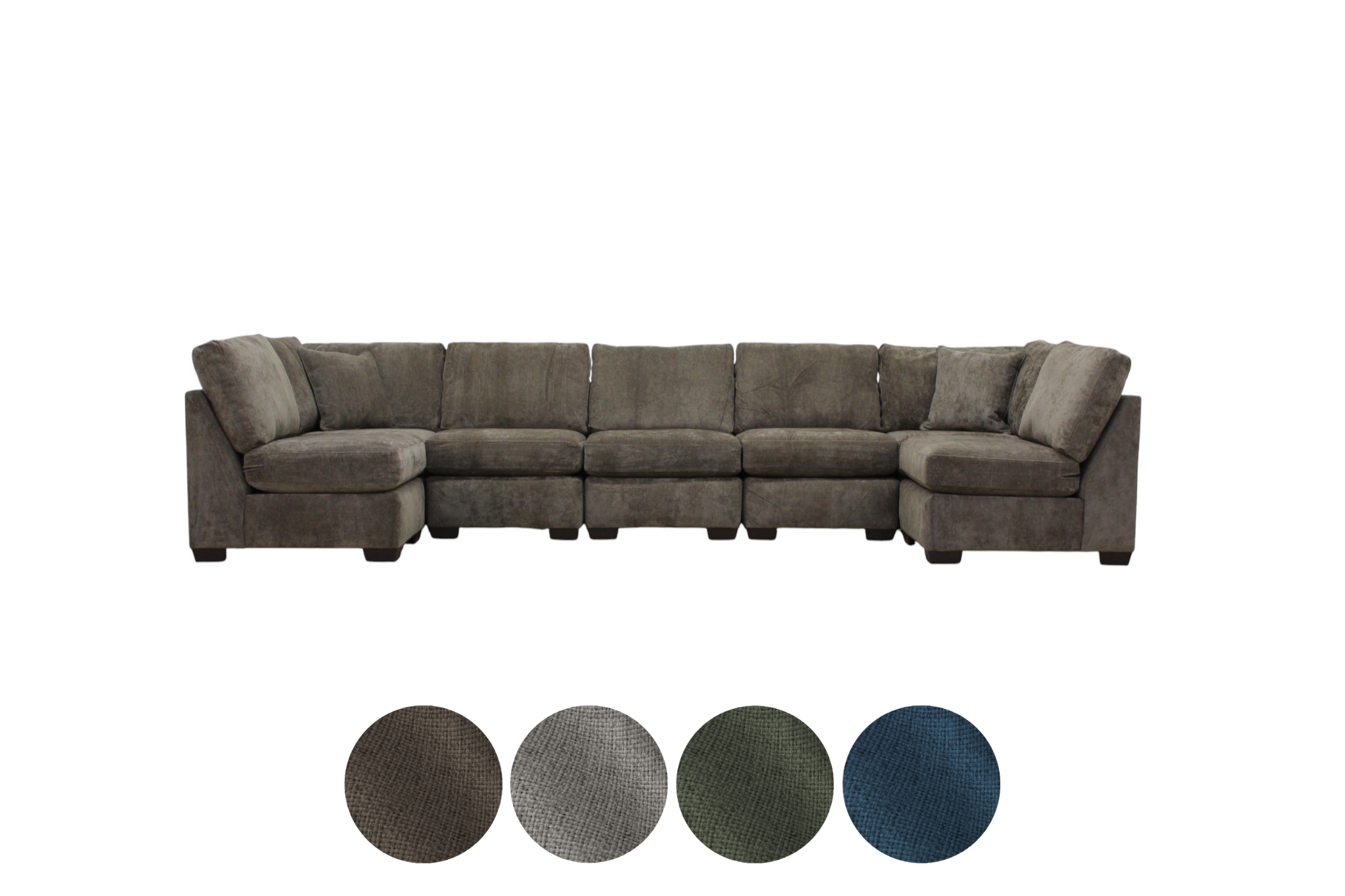 Haven 7-Seat Modular Washable Open U-Shape Sectional