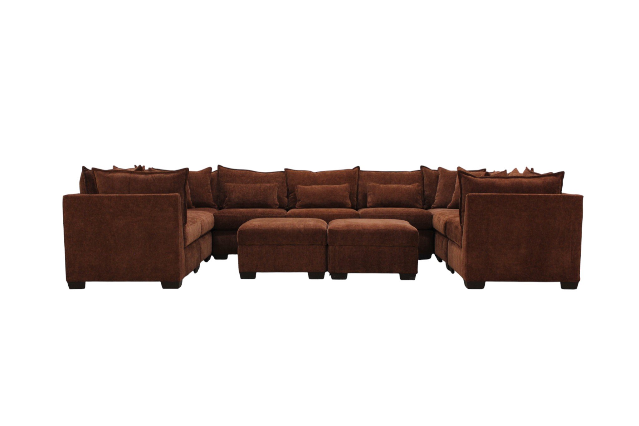 Atlas 11-Seat Modular Washable Open U-Shape Sectional