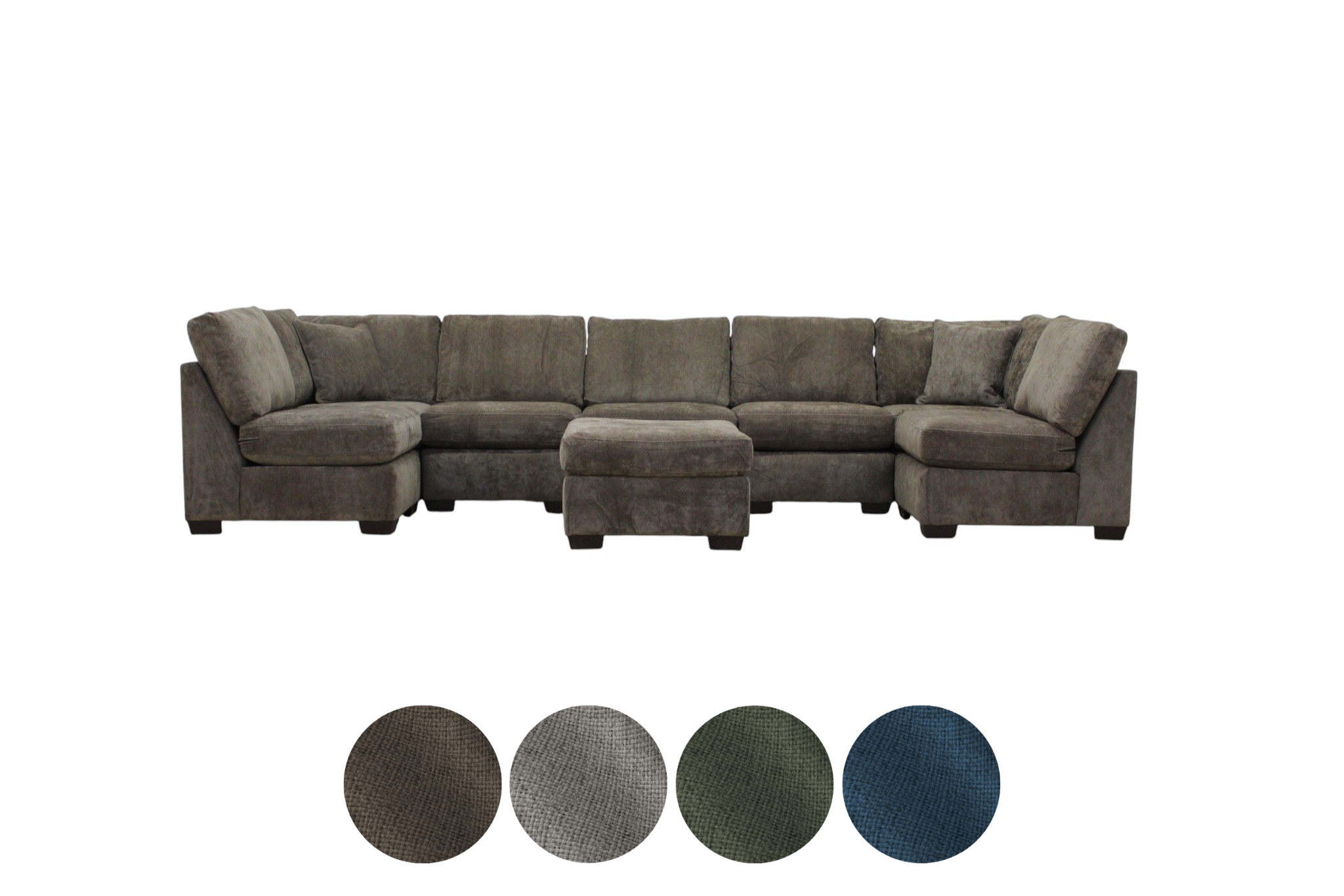 Haven 8-Seat Modular Washable Open U-Shape Sectional