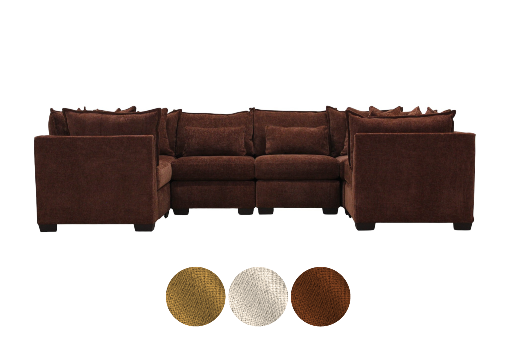 Atlas 6-Seat Modular Washable U-Shape Sectional