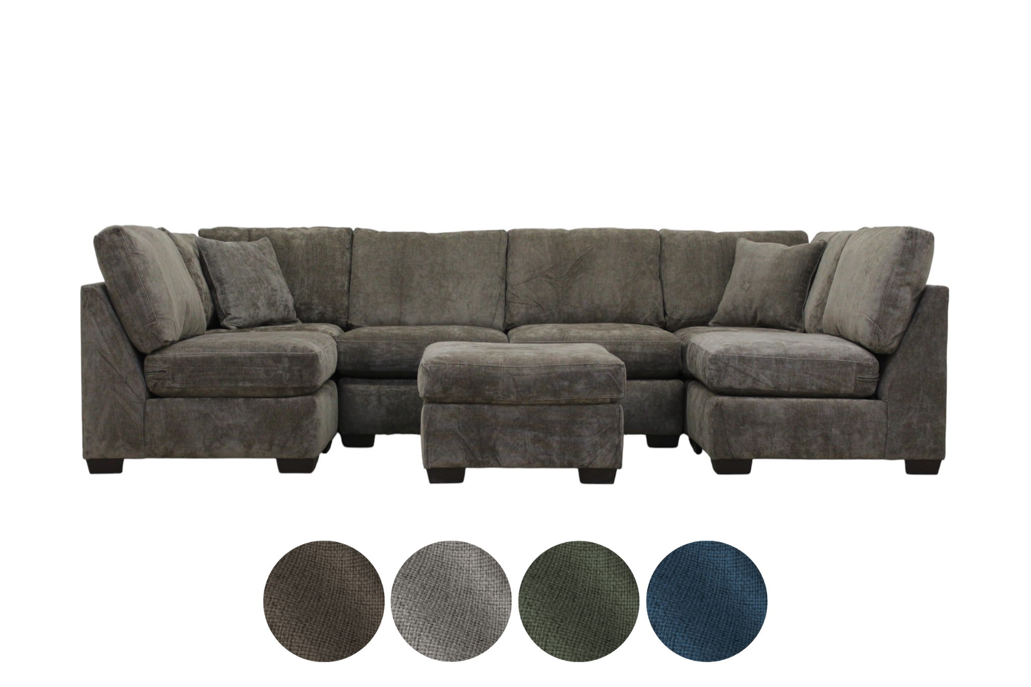 Haven 7-Seat Modular Washable Open U-Shape Sectional