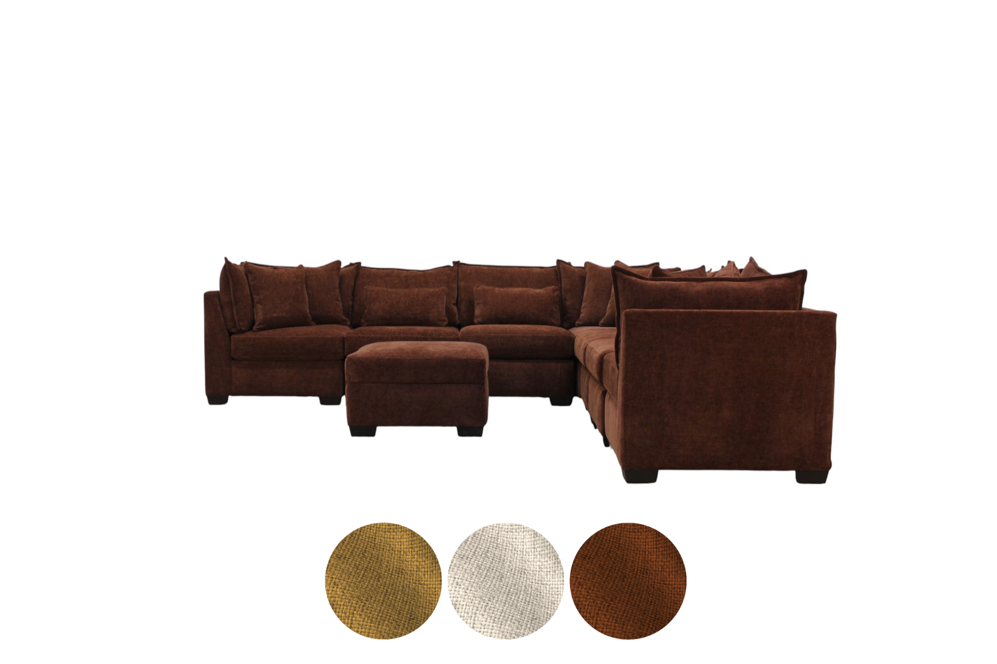 Atlas 8-Seat Modular Washable L-Shape Sectional