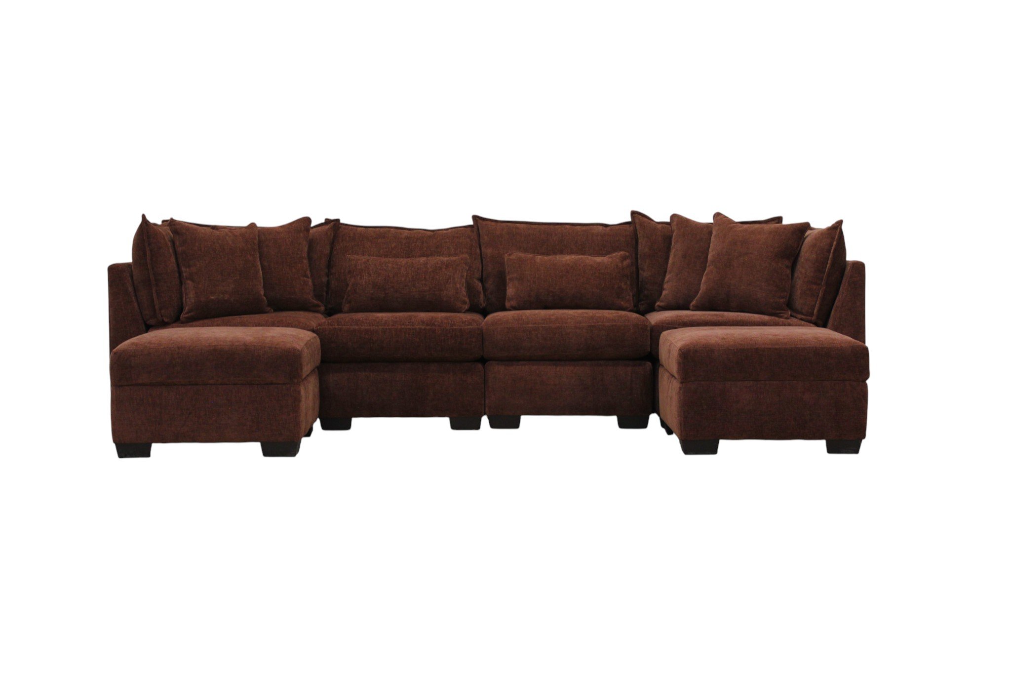 Atlas 6-Seat Modular Washable Double Chaise Sofa