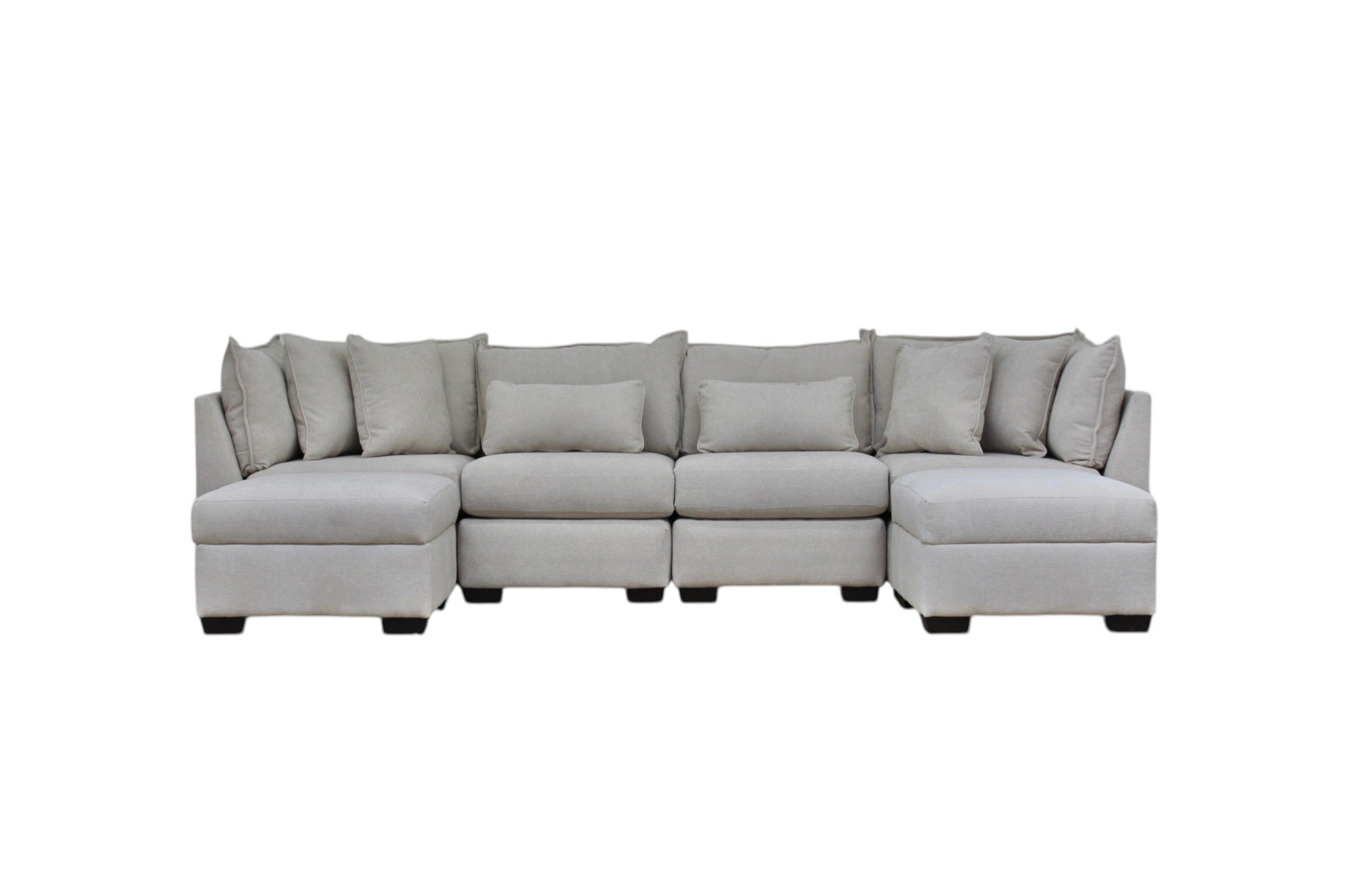 Atlas 6-Seat Modular Washable Double Chaise Sofa