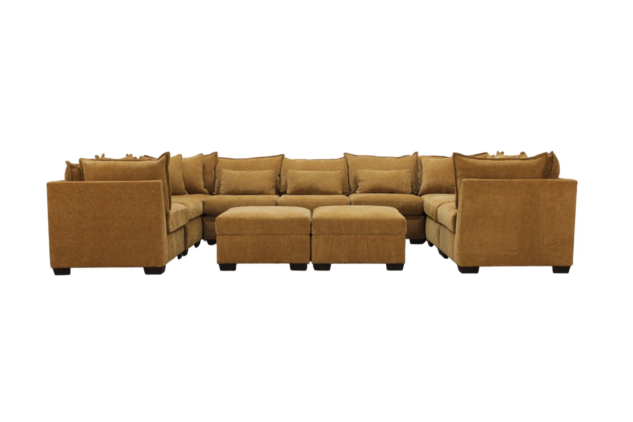 Atlas 11-Seat Modular Washable Open U-Shape Sectional