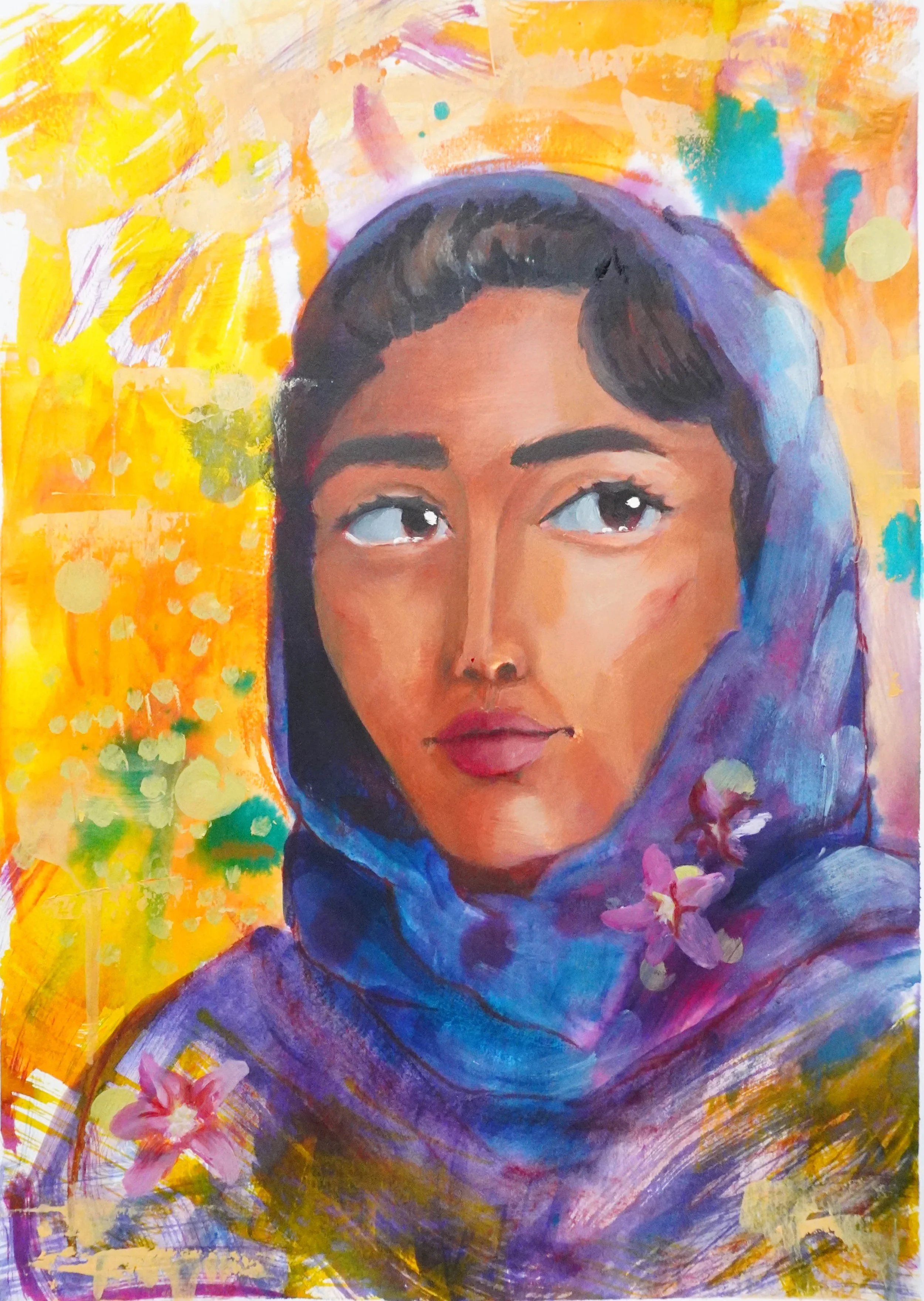 Diversity Explorations X, 2024, 36x50 cm, Mixed media on paper