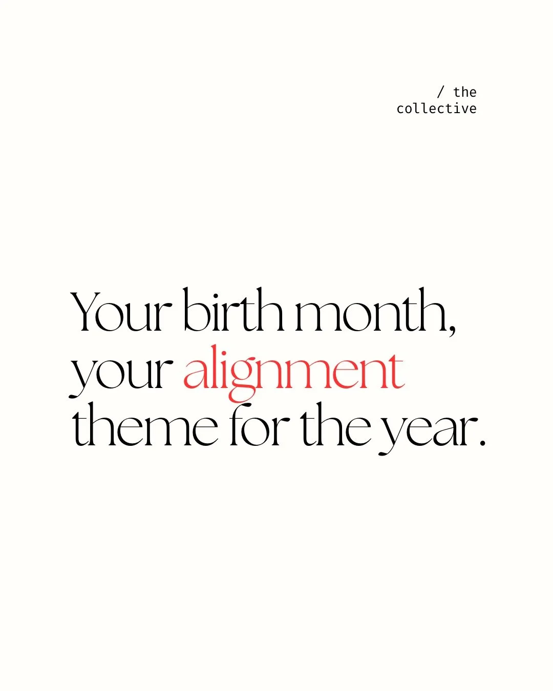 The alignment era begins. Swipe for your theme 🤍