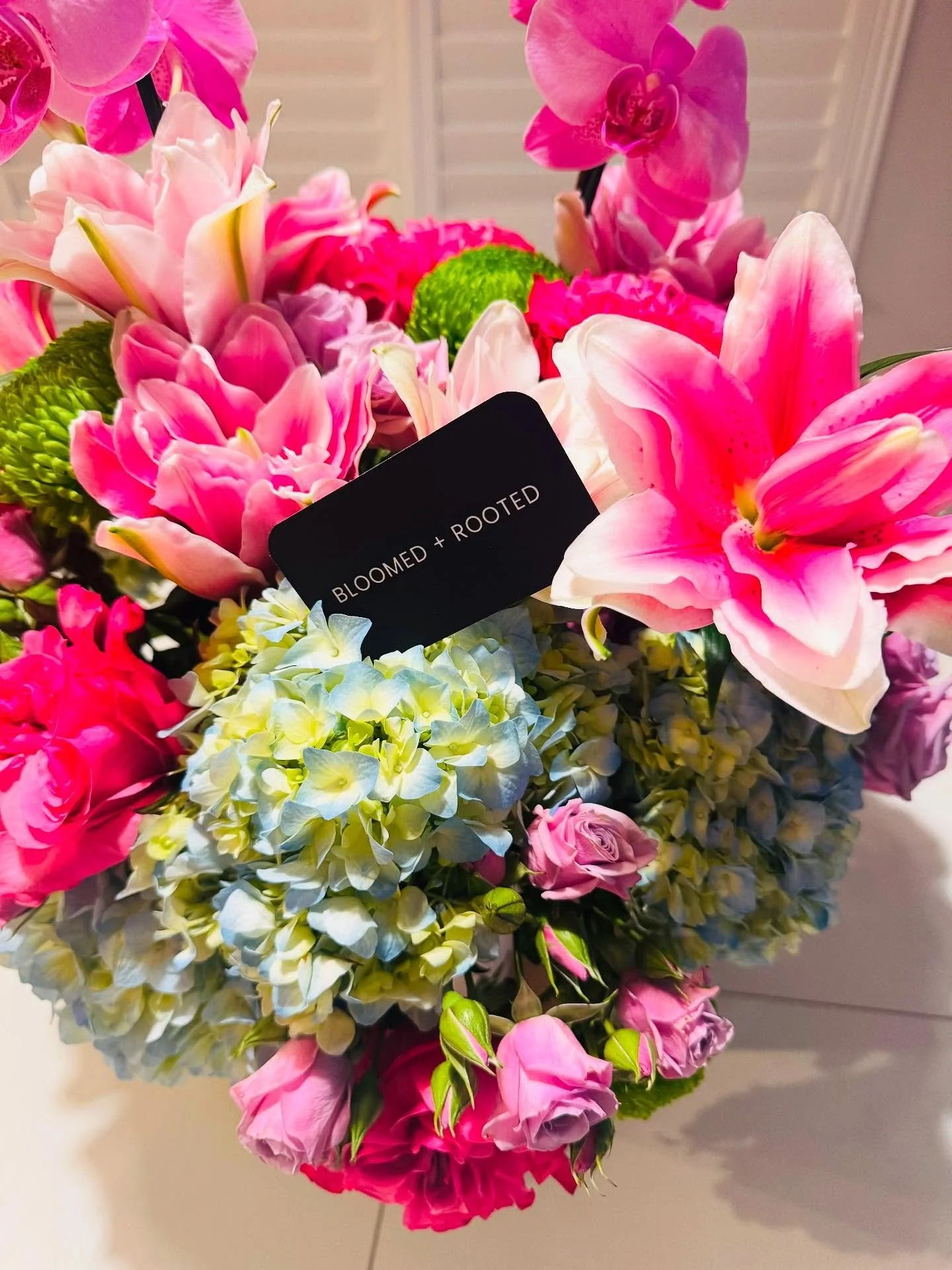 Birthday Delivery! 🌸
#bloomedandrooted #winterparkflorist #lillyroseflowers #hydrangeas #orchids 🌸