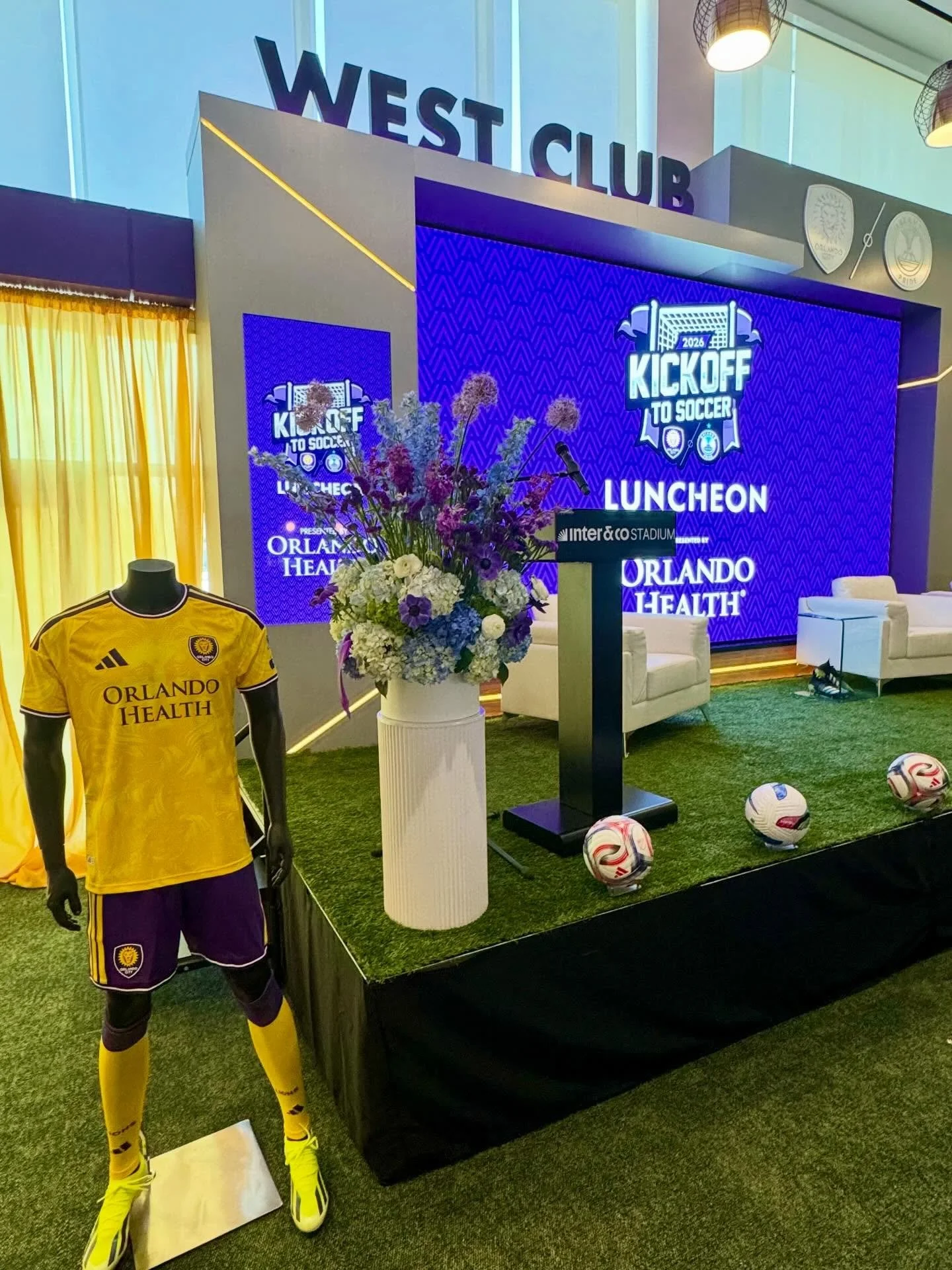 Kick off to Soccer Luncheon! #bloomedandrooted #orlandocitysc #orlpride #winterparkflorist