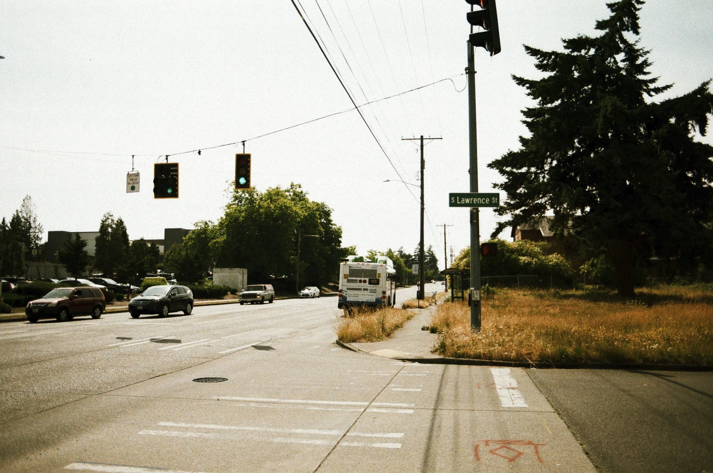 Expired Fuji 100 (shot at 25) pushed 1 stop