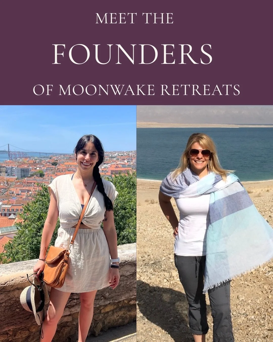 Moonwake Retreats was born from lived experience. From moments of burnout and disconnection, and from what we found when we slowed down, returned to nature, and listened deeply to ourselves.

Michelle Risinger brings a background in leadership, behav