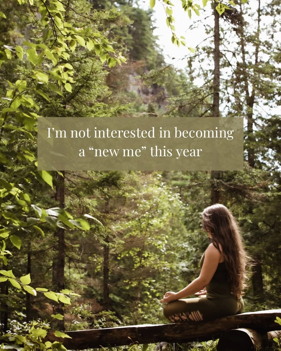 Every new year arrives with so much noise. Be new. Be better. Be disciplined. Be impressive.

But so many of us aren&rsquo;t looking for another version of ourselves.

We&rsquo;re looking for relief from growth shaped by expectations we didn&rsquo;t 