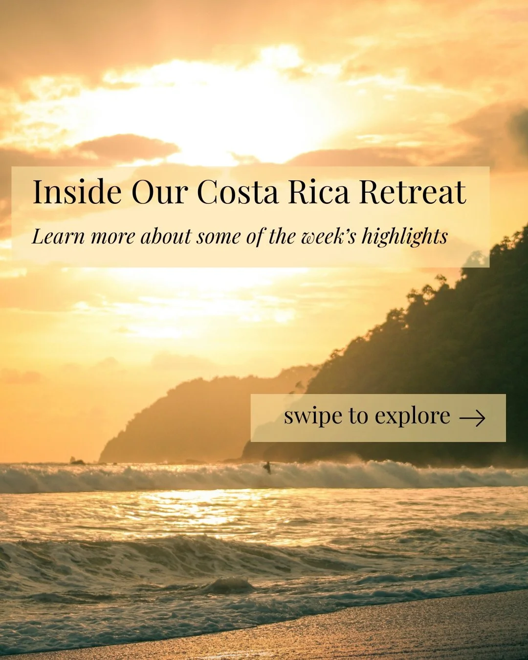 Our Costa Rica retreat is just three months away, and we&rsquo;re excited to share a closer look at the week&rsquo;s highlights.

This retreat is not a collection of random activities &mdash; it&rsquo;s a series of experiences designed to build on on