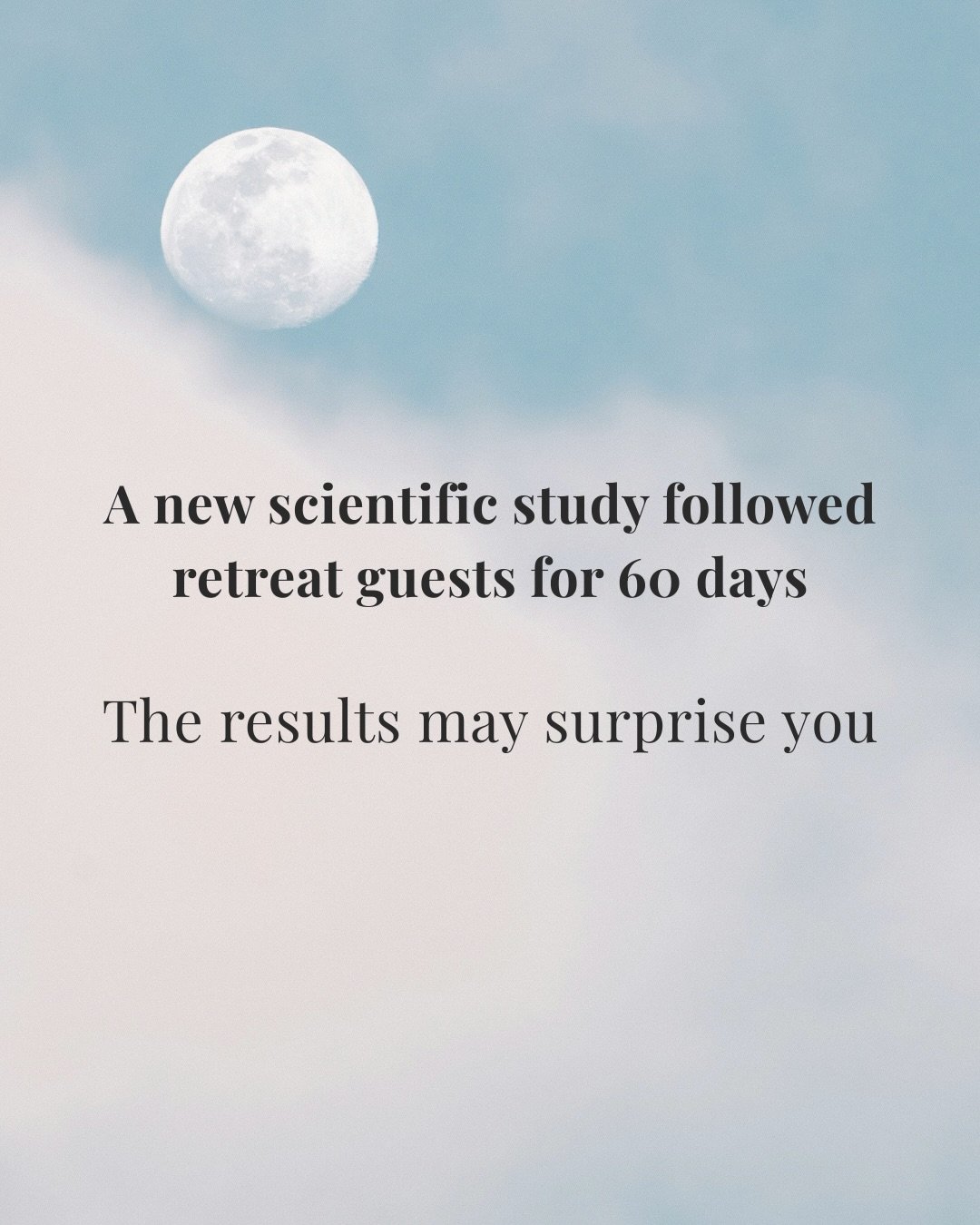 Going on a wellness retreat isn&rsquo;t indulgent. It&rsquo;s an experience that changes how you show up in your life,
and the results are measurable.

A recent scientific study followed retreat guests before, during, and 60 days after they returned 