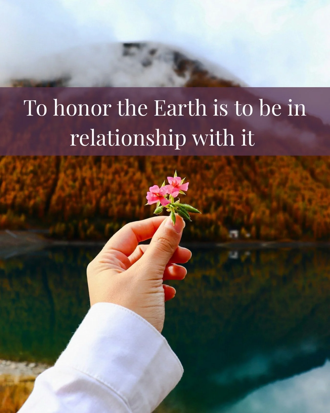 This Earth Day, we&rsquo;re reflecting on what it means to be in relationship with the natural world. 

For us, honoring that relationship means:

Moving with respect for the land, the cultures, and the people who call it home.

Giving back, not just