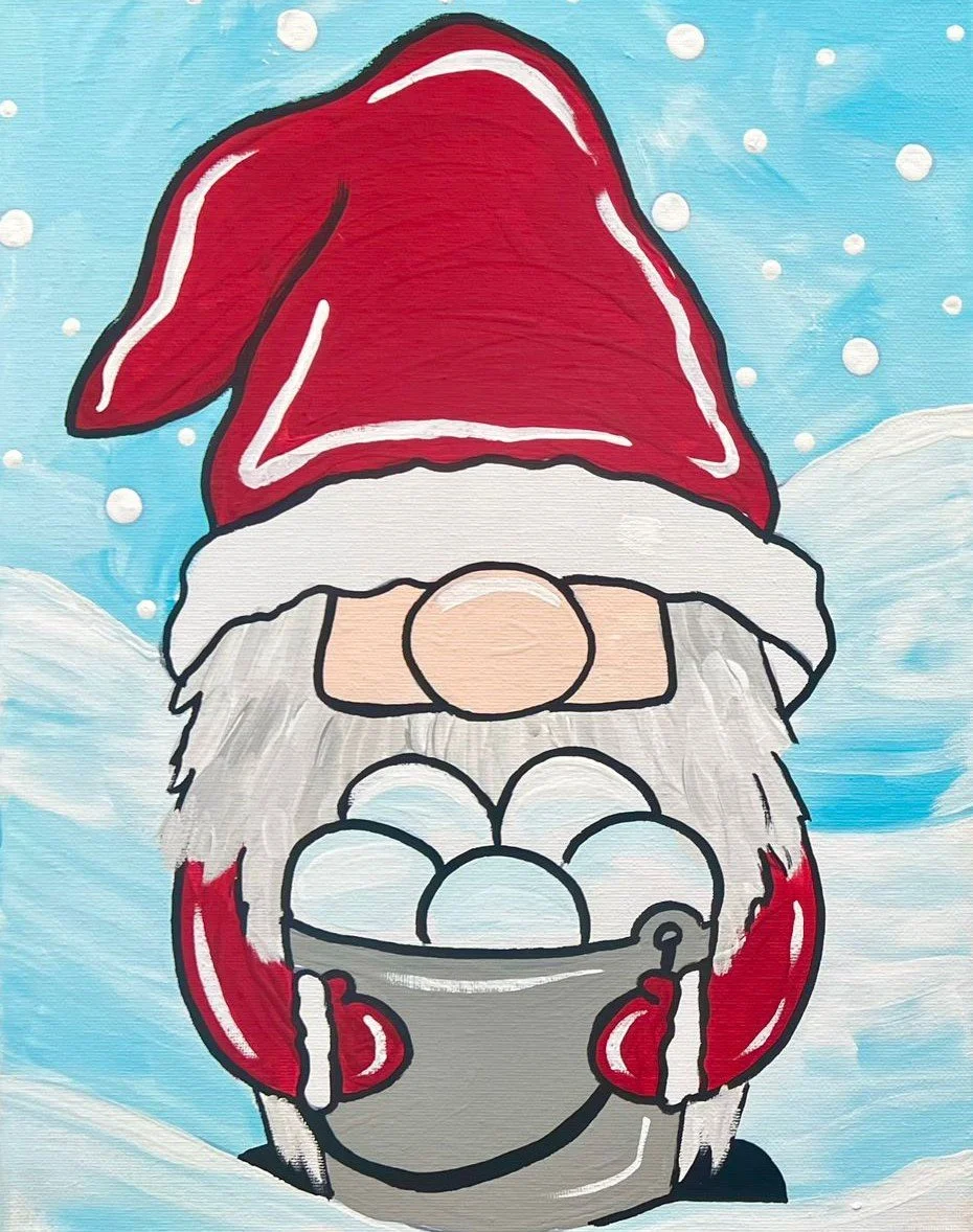 Mindful art kit: Snowball Gnome