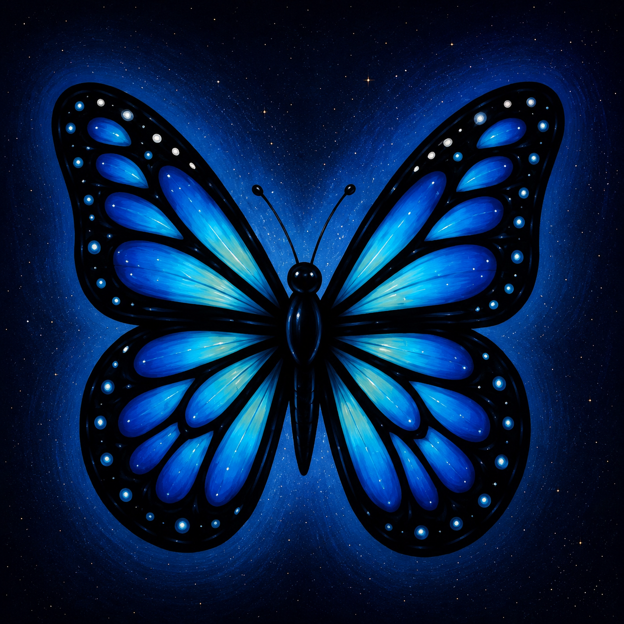 Mindful Art kit: Blue butterfly