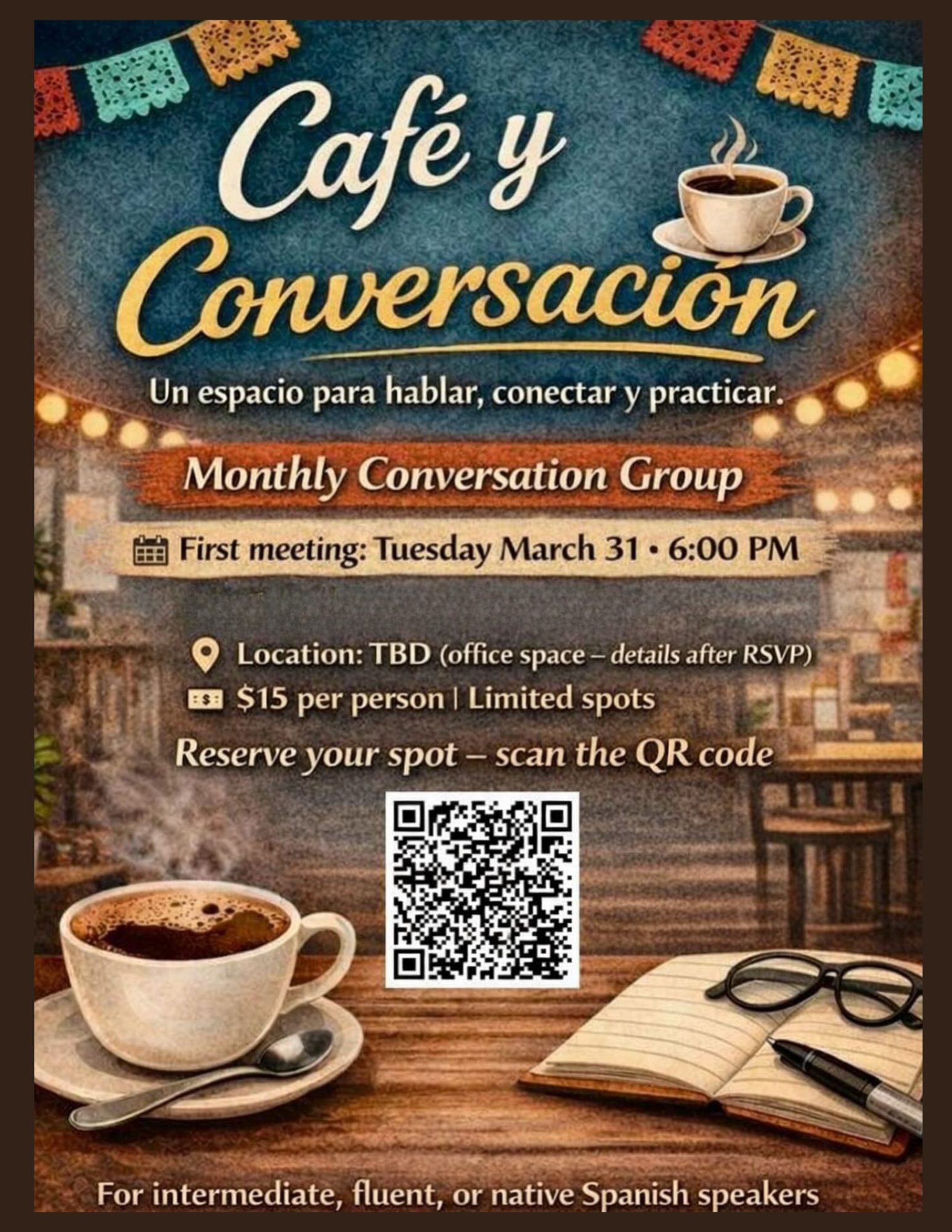 Café y Conversación (starting 03/31)