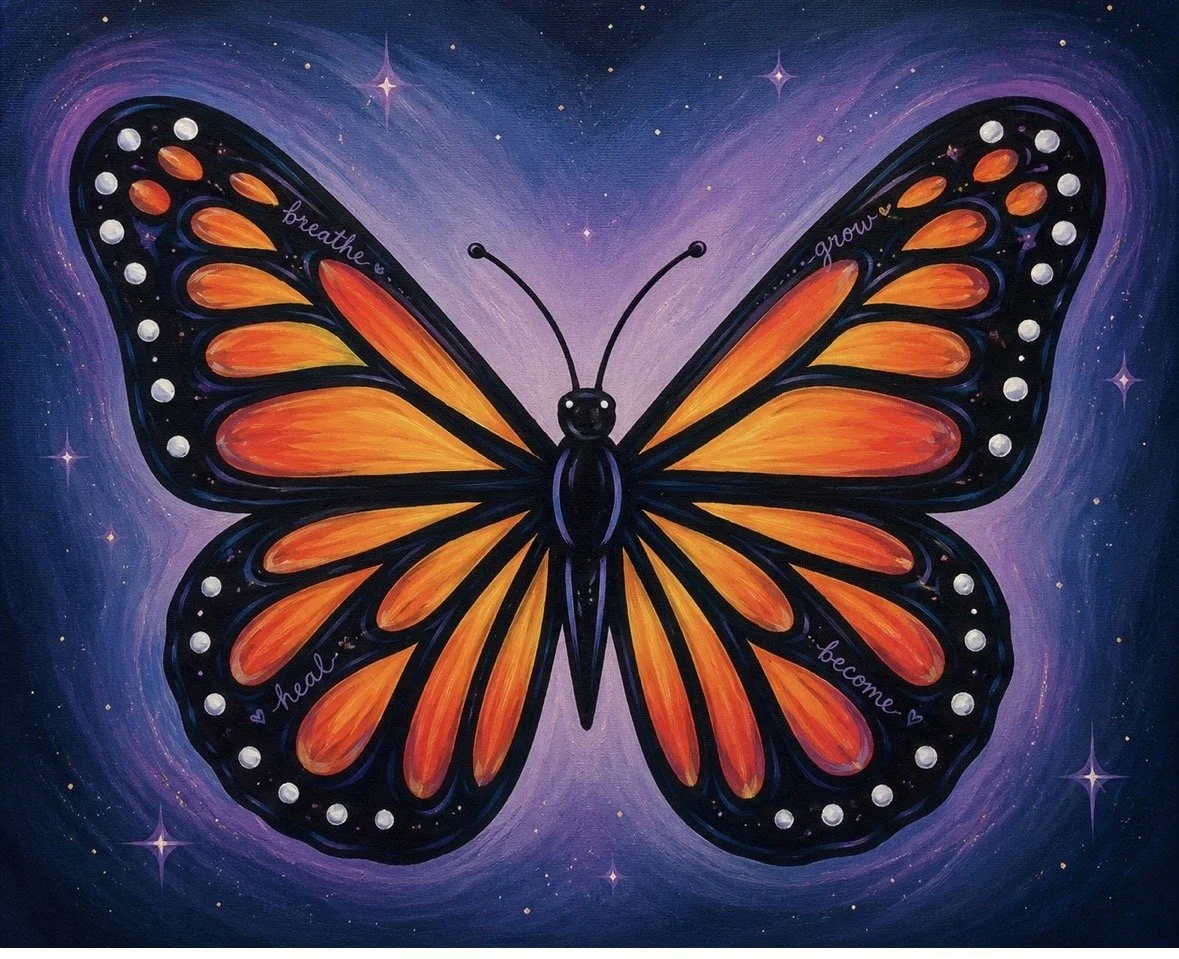 Mindful Art kit: Purple Butterfly