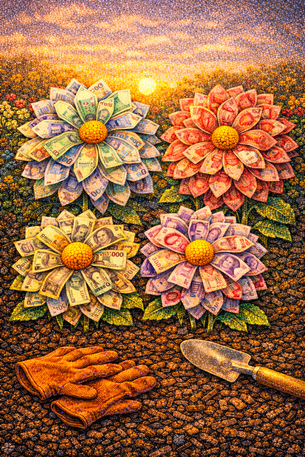 A Quartet of Tender Billossoms