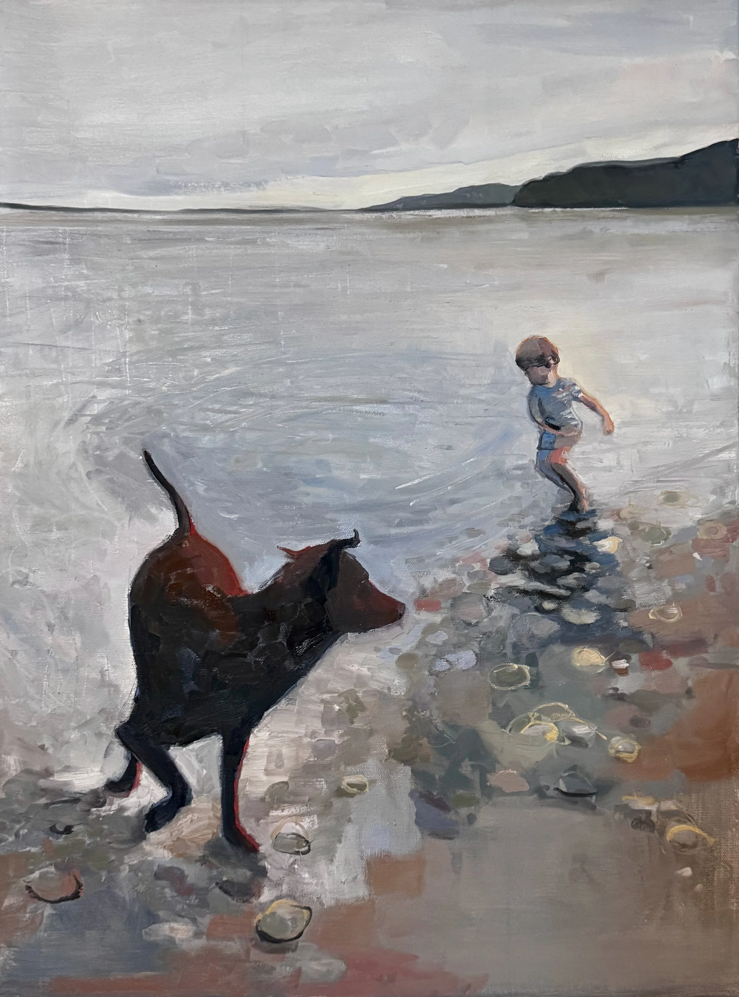 Sunset Play Time 18x24 Oil on Canvas 2026