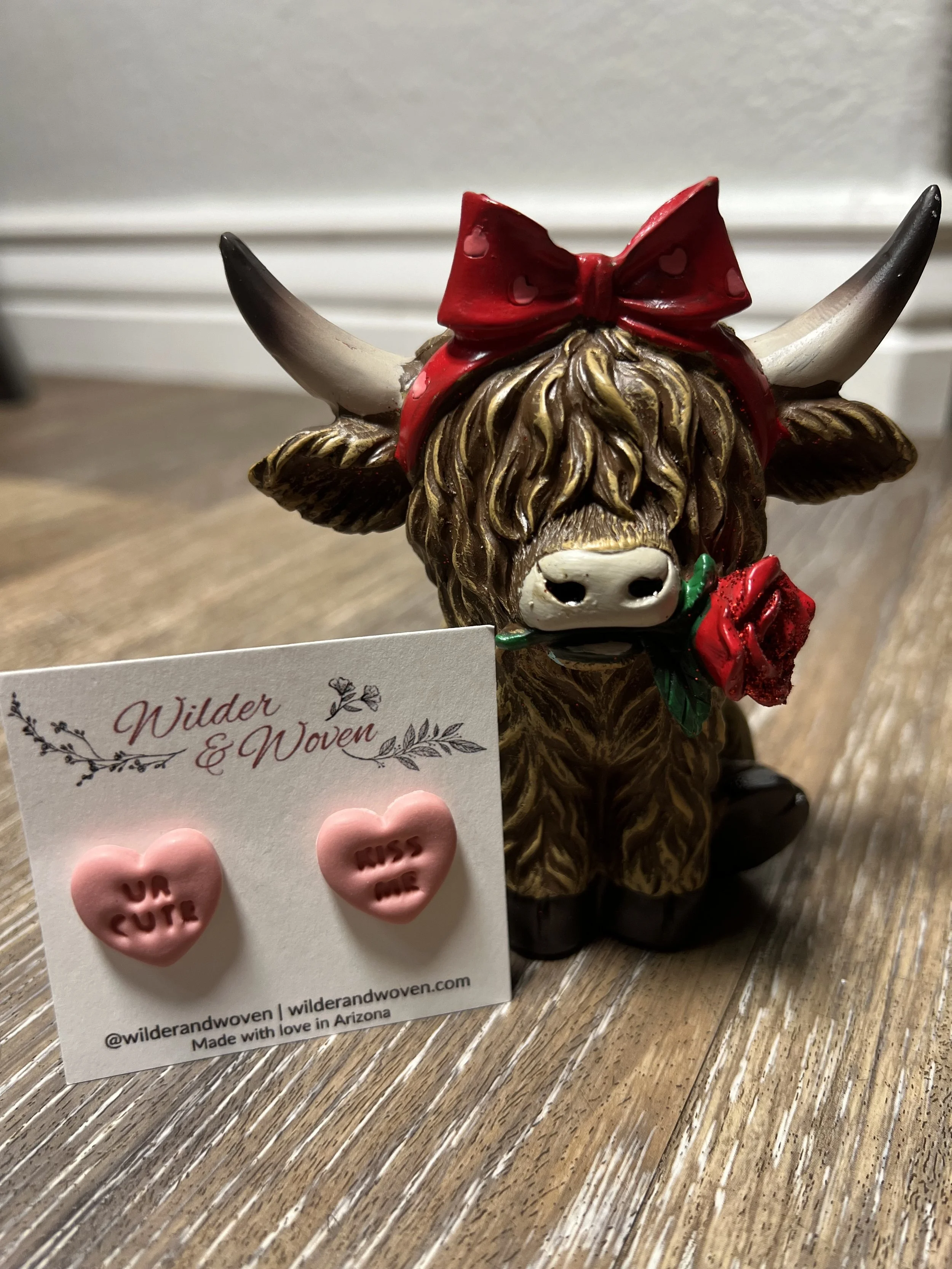 Sweet Talk Heart Studs