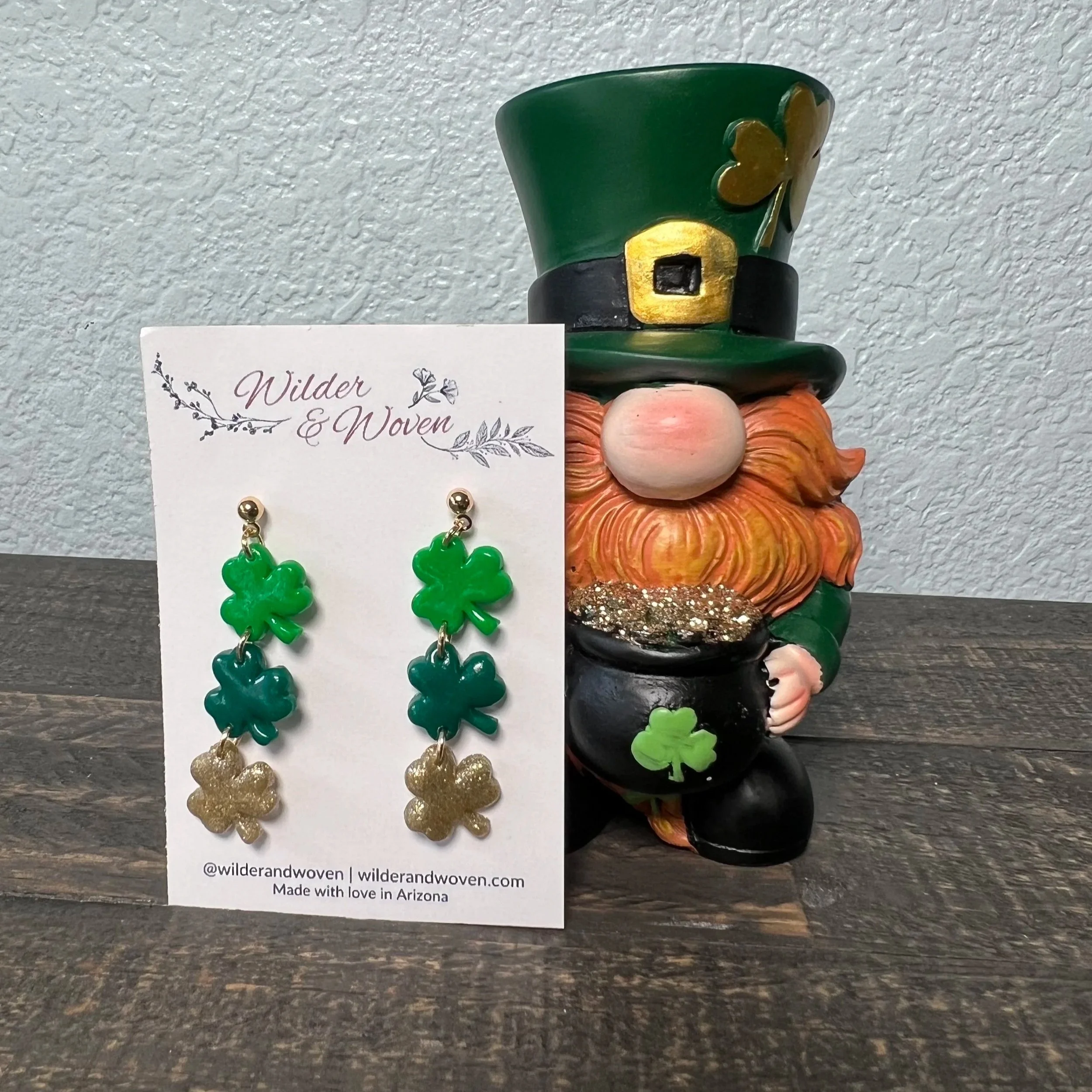 Lucky Shamrock Dangles