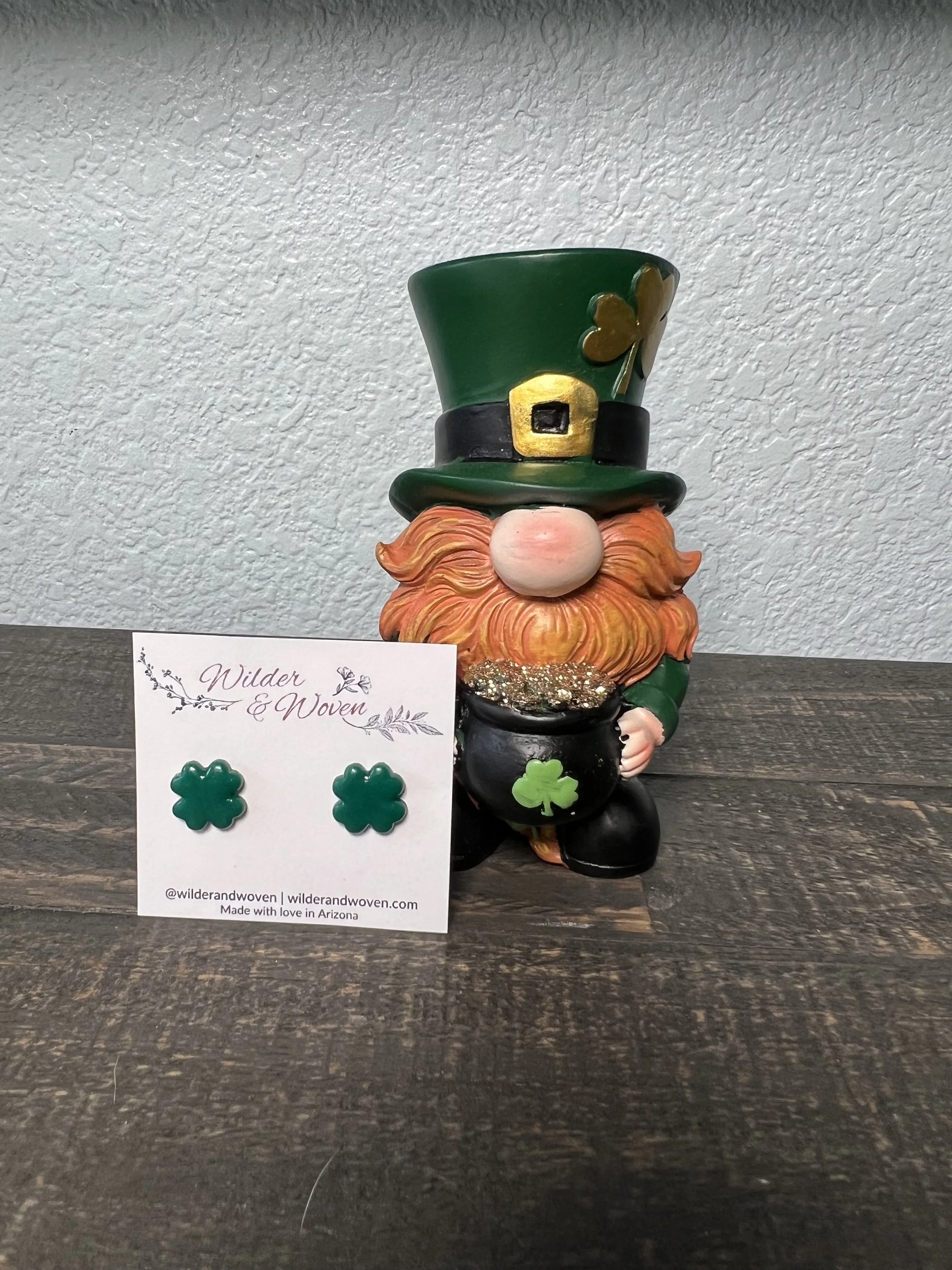 Four Leaf Clover Studs | Choose Your Color