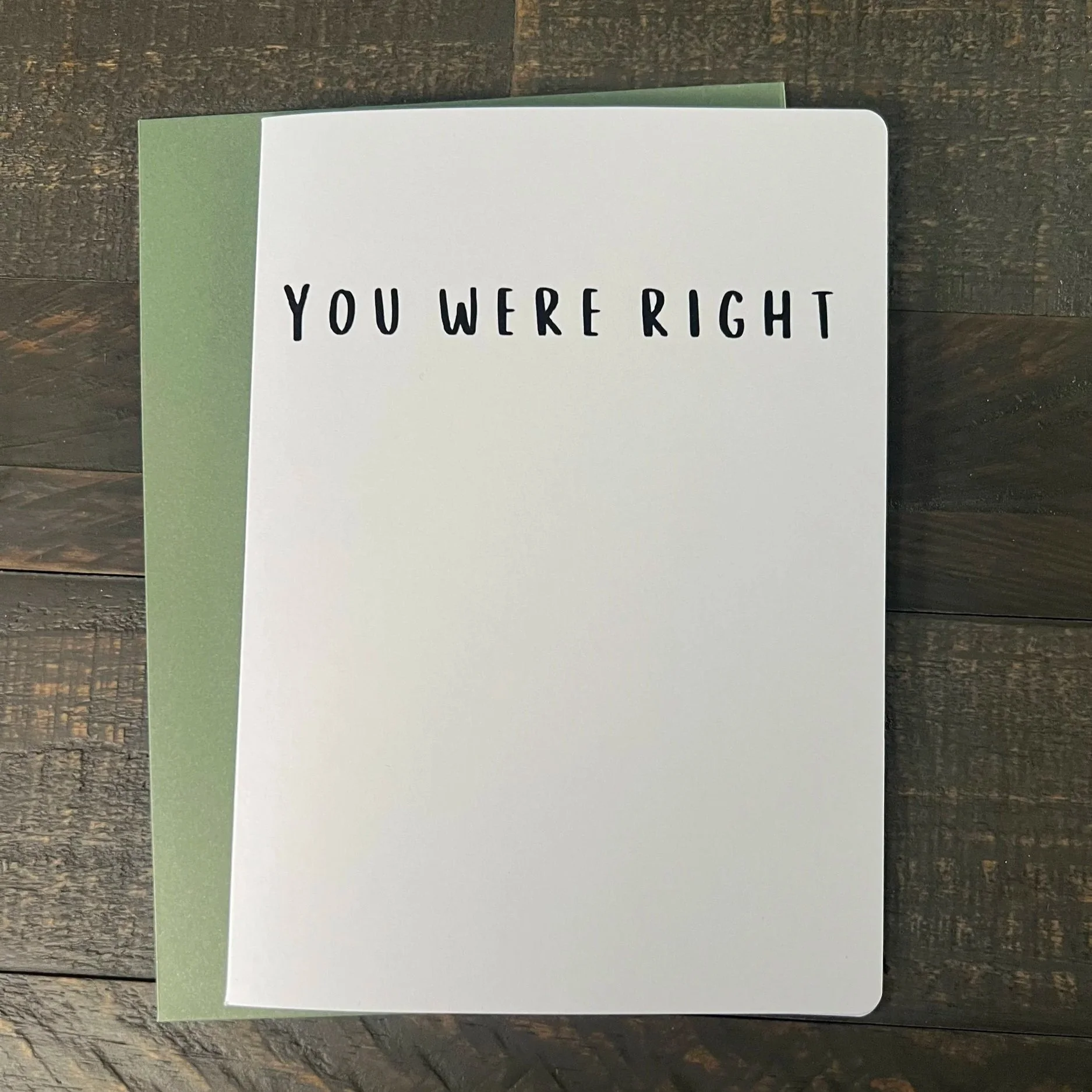 You Were Right Mother's Day Card
