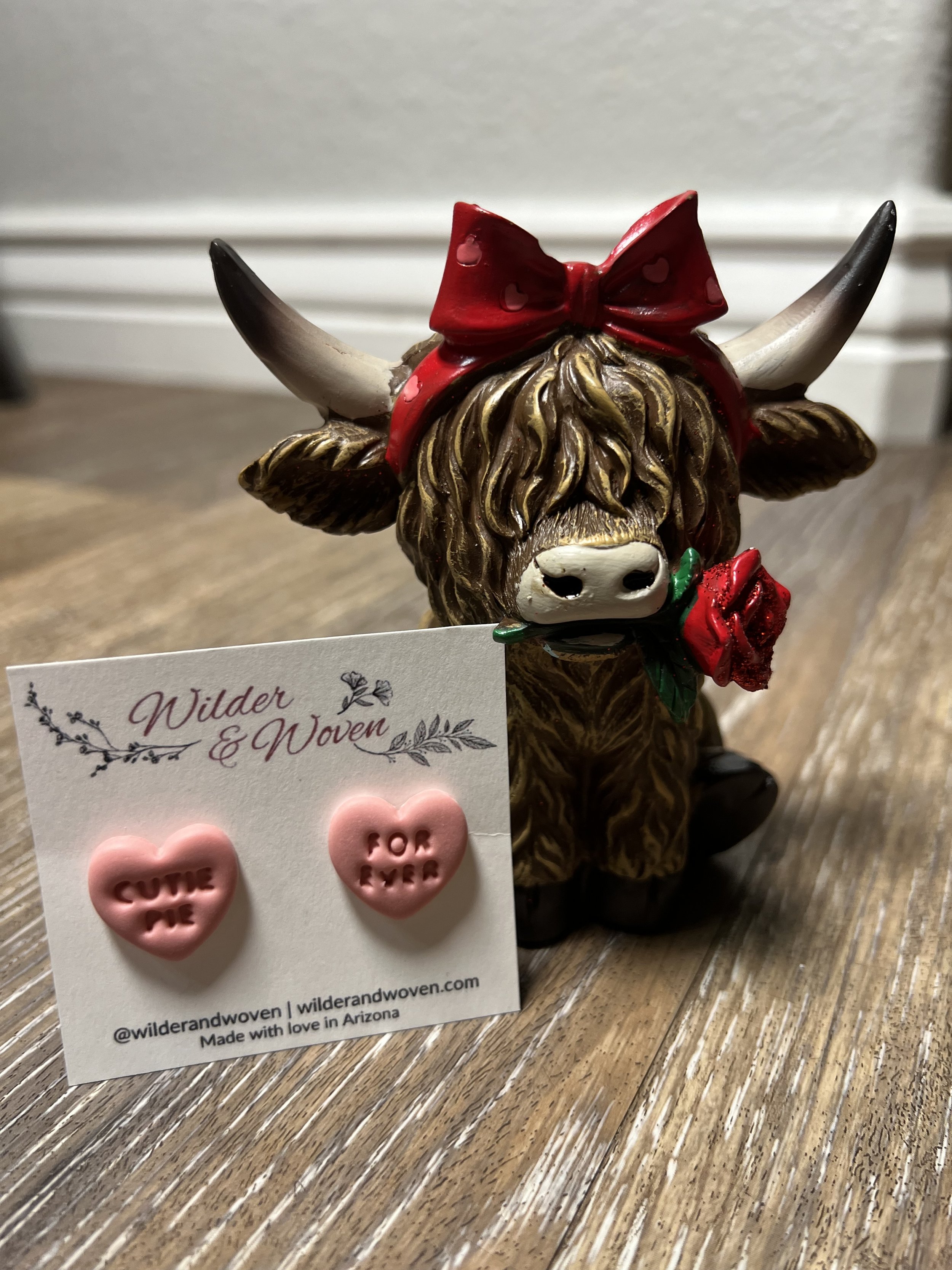 Forever Yours Heart Studs