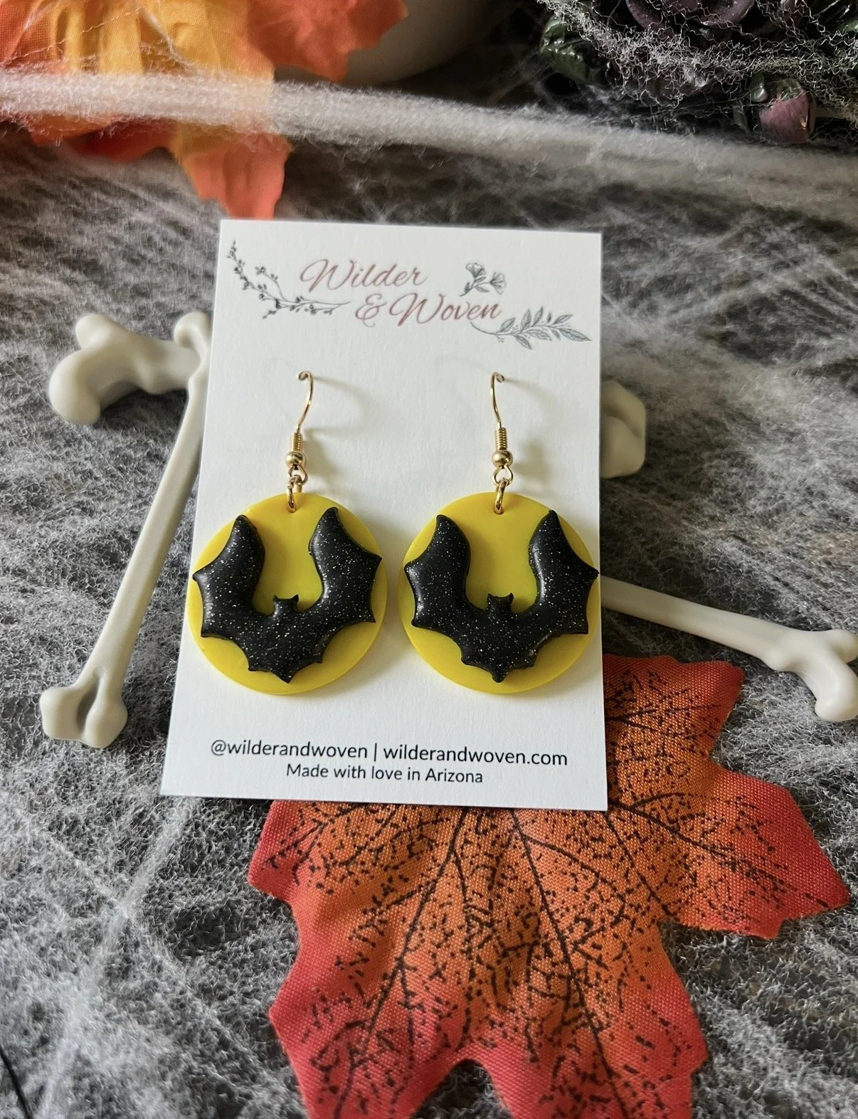 Full Moon Bat Dangles