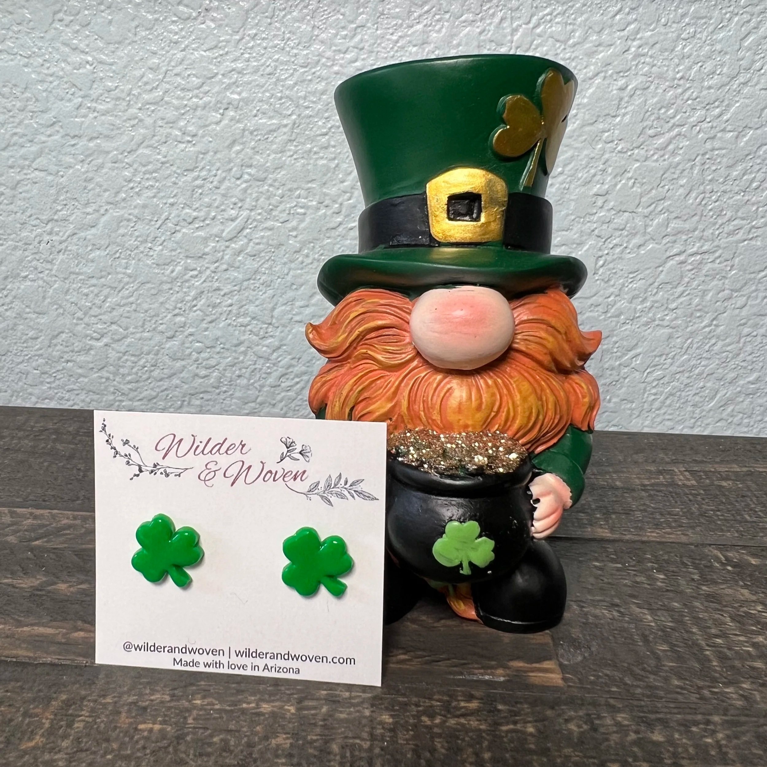 Classic Shamrock Studs | Choose Your Color