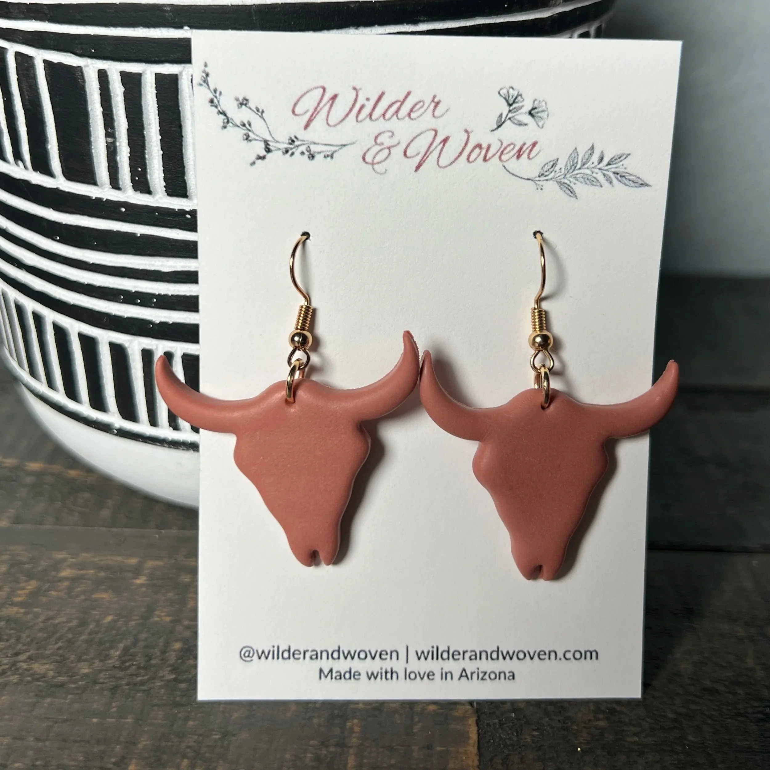 Sedona Longhorn Statement Earrings