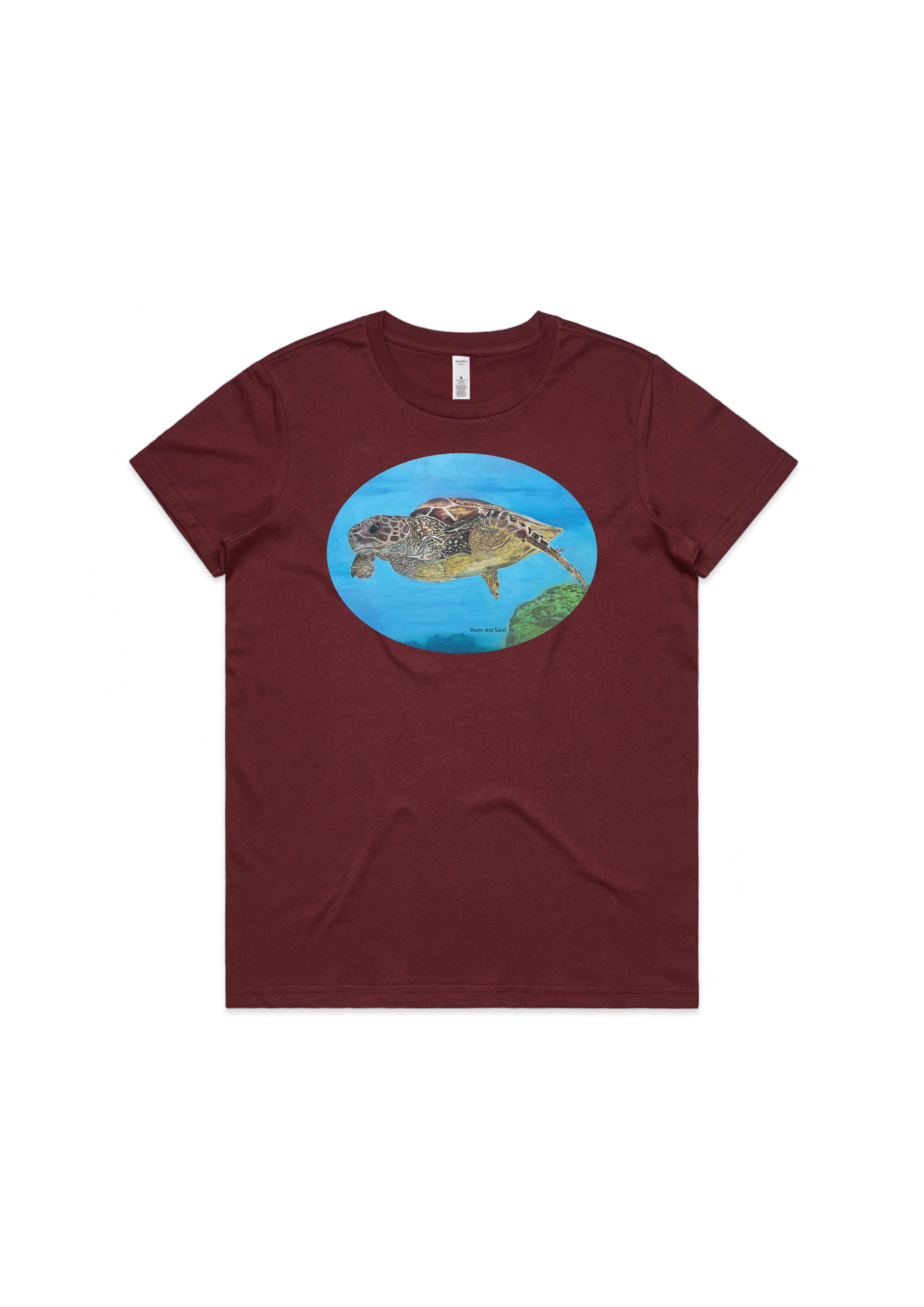 Turtle Illustration T-Shirt Medium