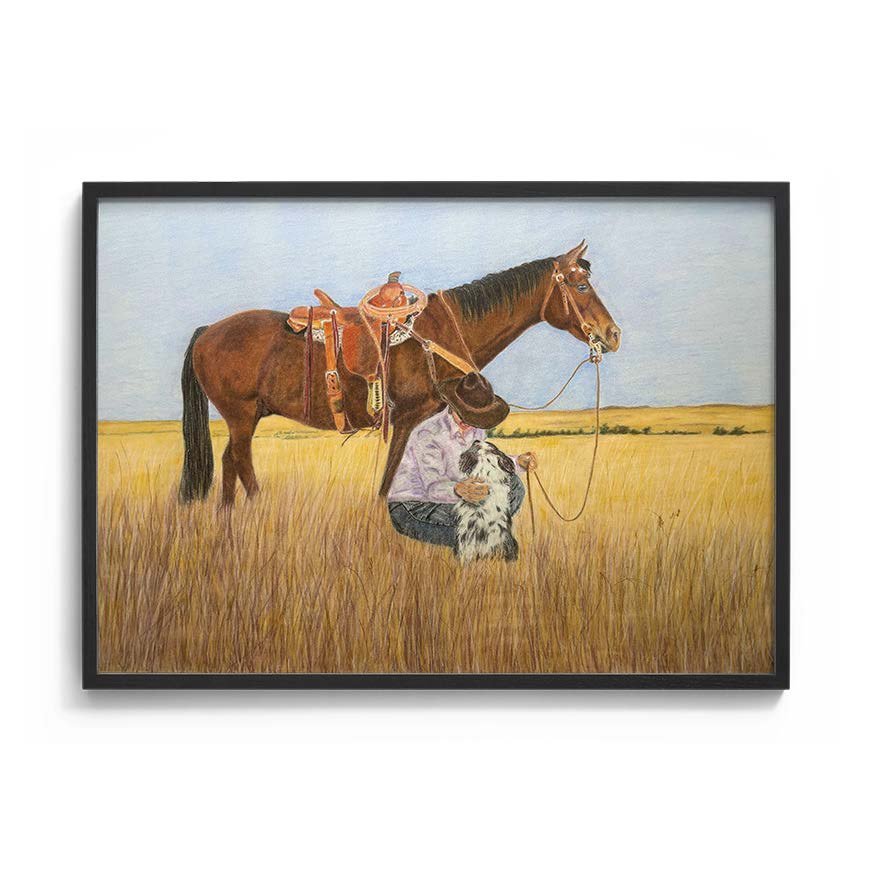 Ranch Life Companions Art Print