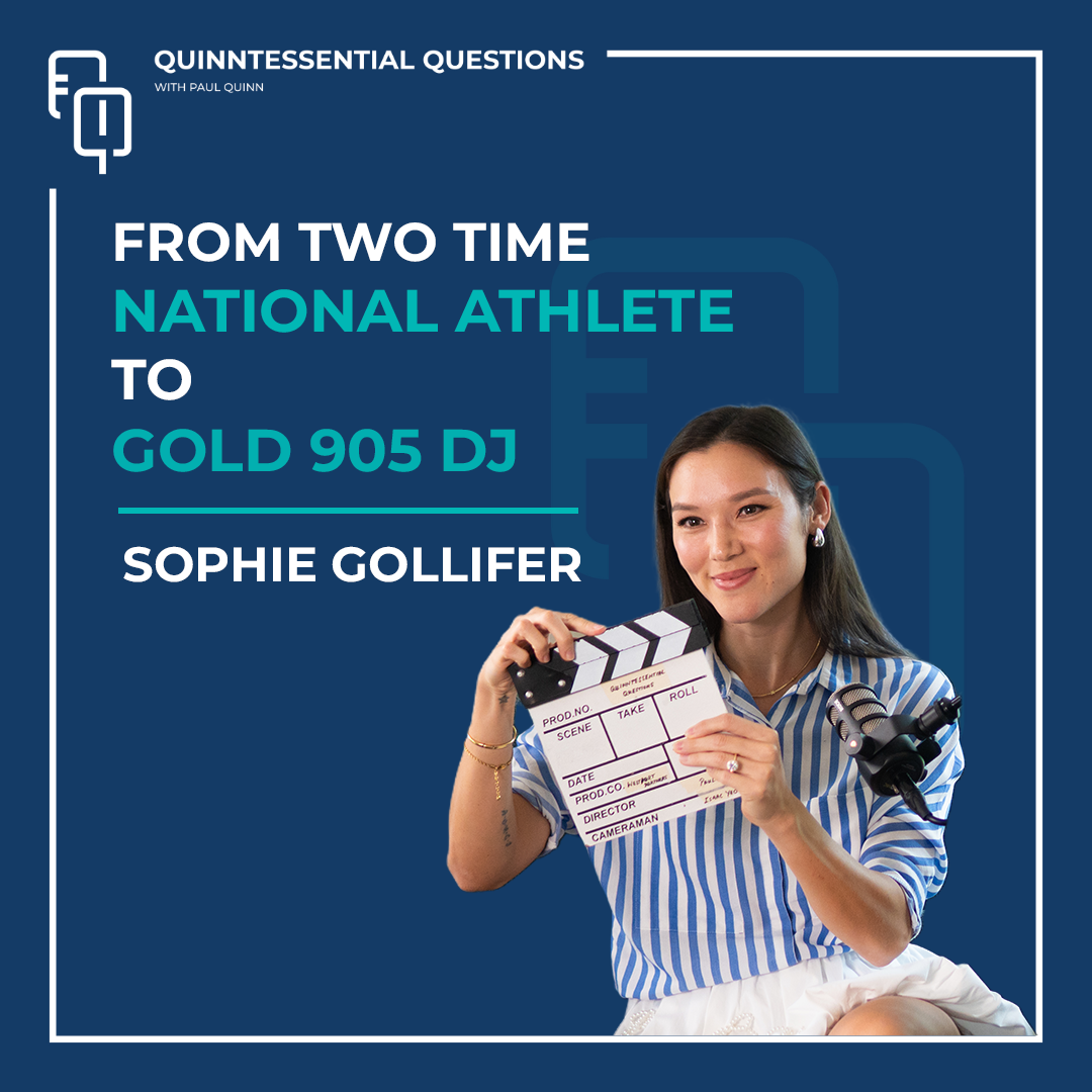       
  
     #61. Quinntessential Questions with Sophie Gollifer: From Two Time National Athlete to Gold 905 Radio DJ   

   .fe-block-cab6ba69f49f092c1379 {mix-blend-mode: ;
    } 
       &nbsp;         
 
      &nbsp;         
  
      Watch now 