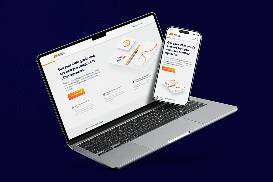 CRM Grader Visual Identity, UX & UI.