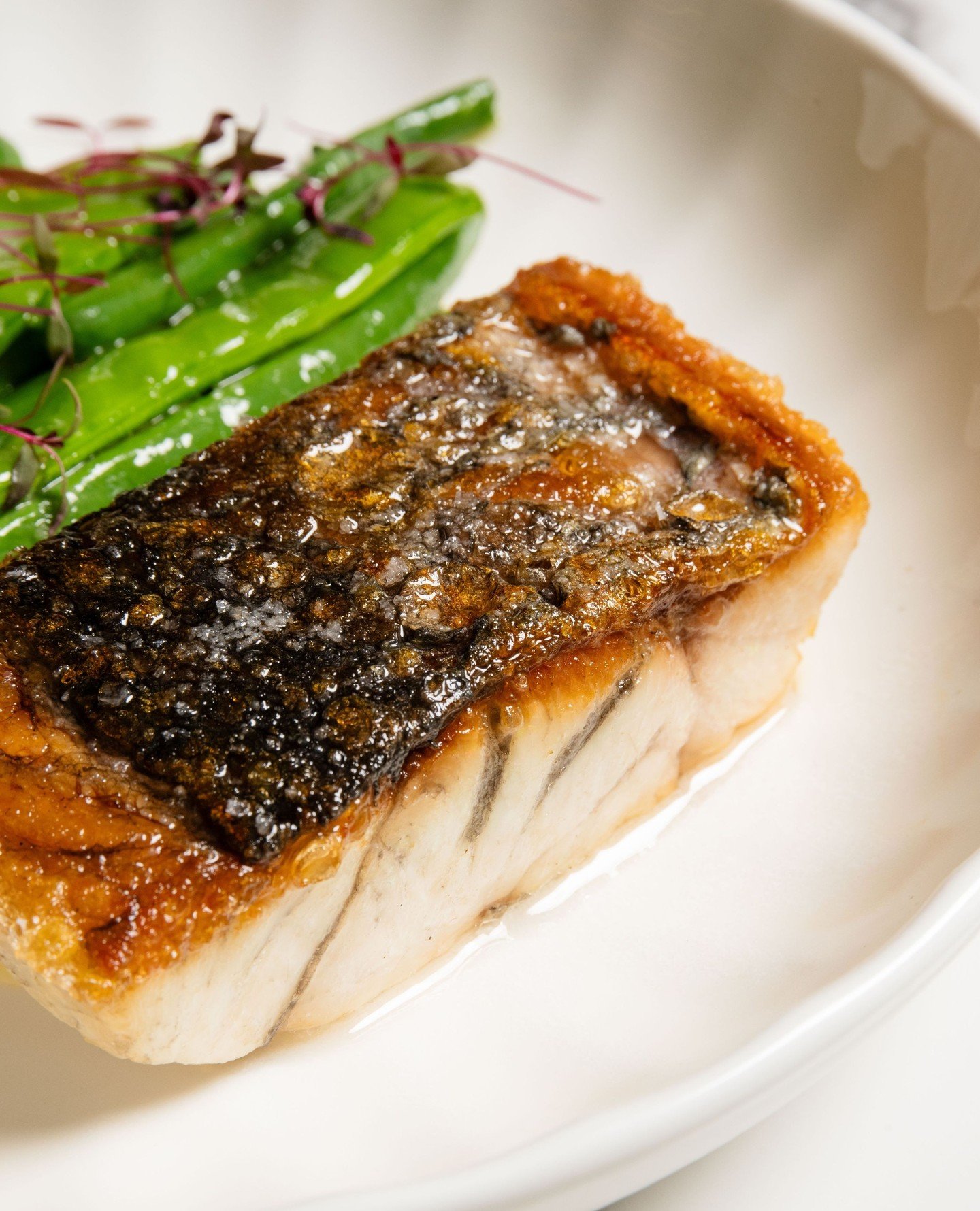 Fresh Cone Bay Barramundi with local baby green beans, beurre blanc, capers, lemon and parsley - light, elegant and made for long lunches by the coast.⁠
⁠
#ShuttersCoogee #CoogeeBeachDining #SydneyEats #Barramundi #BeachsideDining