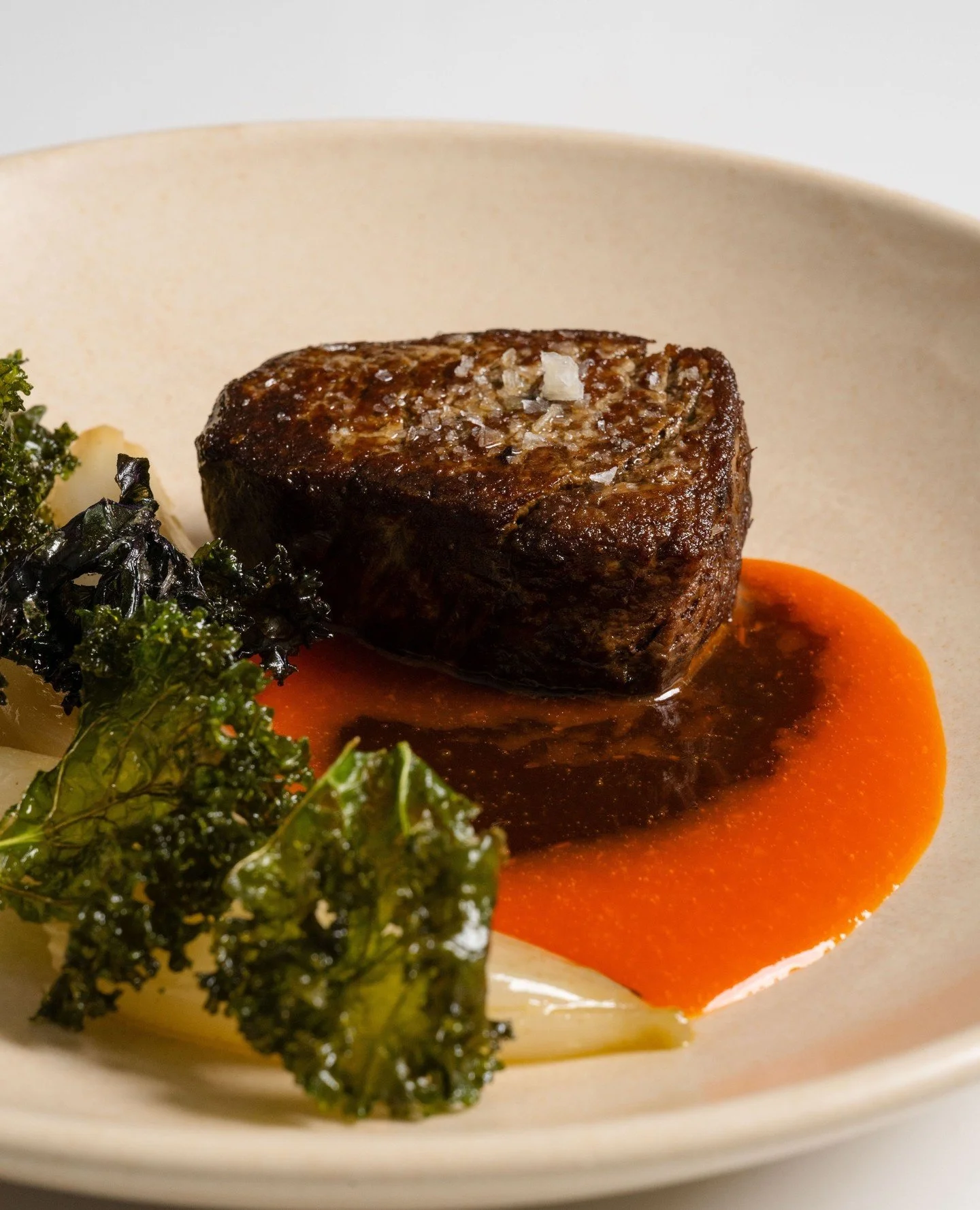 Black Angus Beef Fillet with capsicum, shallots, kale and a rich Xeres jus - made for long lunches by the coast.⁠
⁠
#ShuttersCoogee #CoogeeBeach #SydneyDining #BlackAngus #Beef #SeasonalProduce #ModernAustralian #ByTheSea