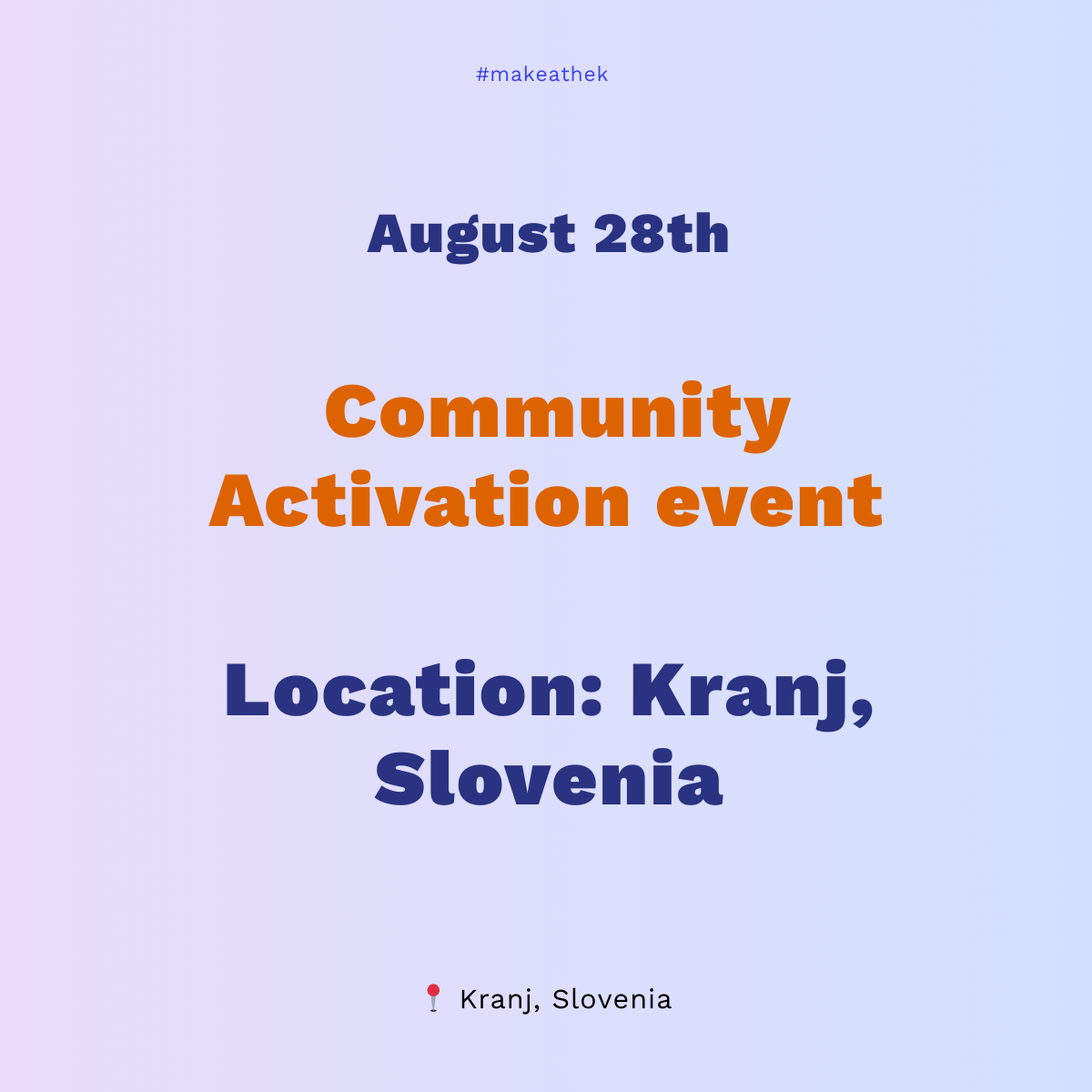 Community Activation, Kranj, Slovenia