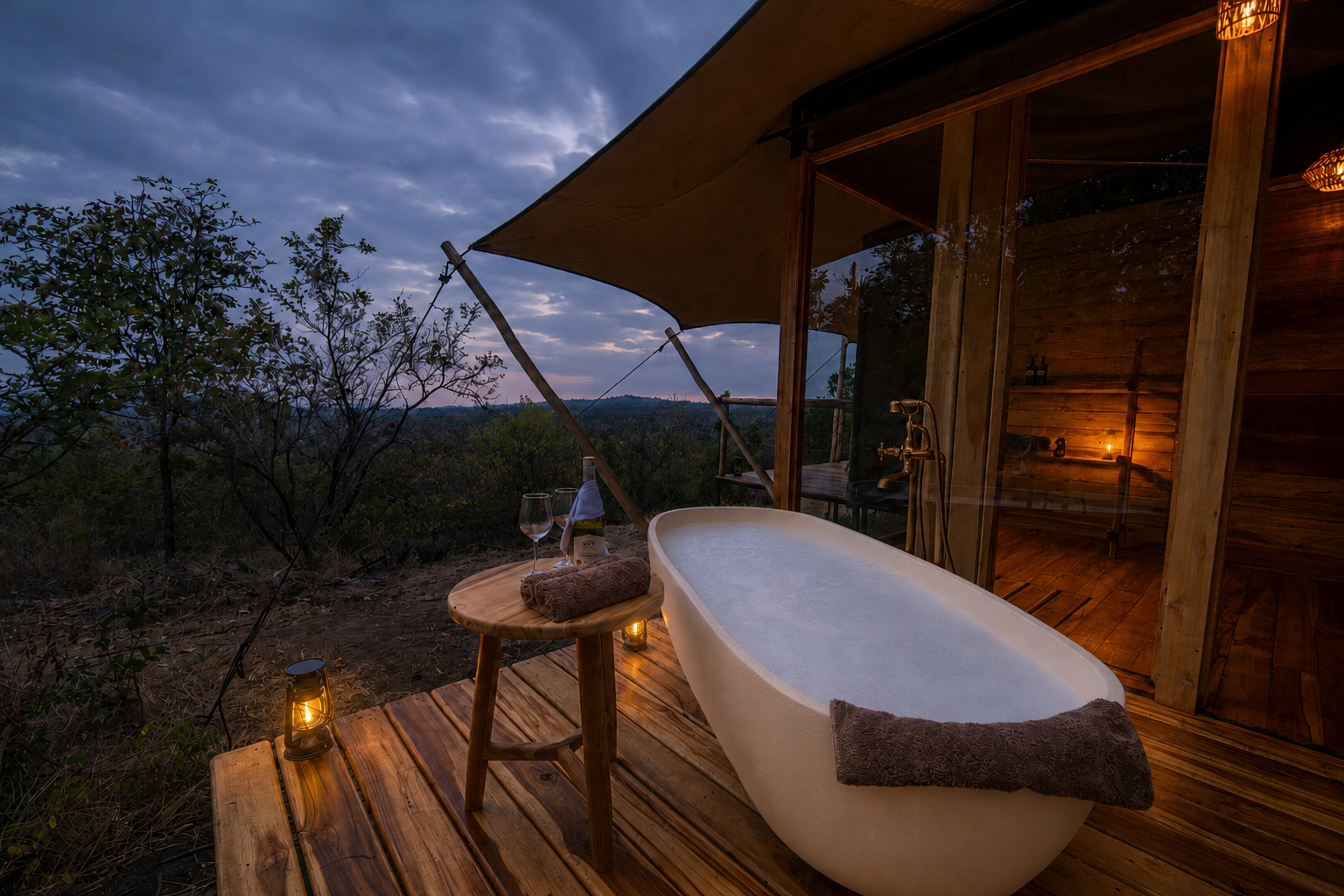 4. Outdoor bathtub in the evening.png