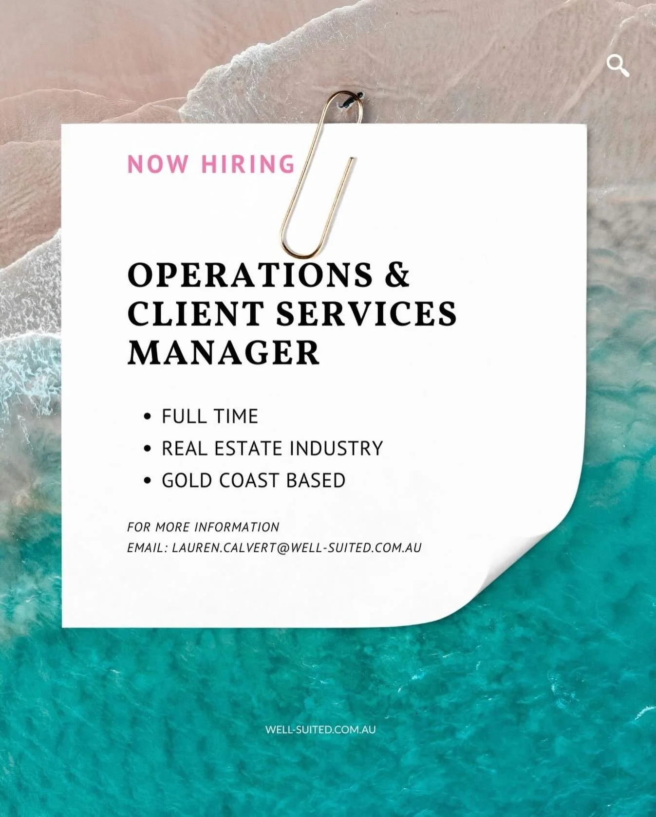 We&rsquo;re looking for a polished, proactive Business Operations &amp; Client Services Manager to join our high-performing commercial team and work directly alongside one of the Gold Coast&rsquo;s leading Commercial Sales &amp; Leasing Specialists.
