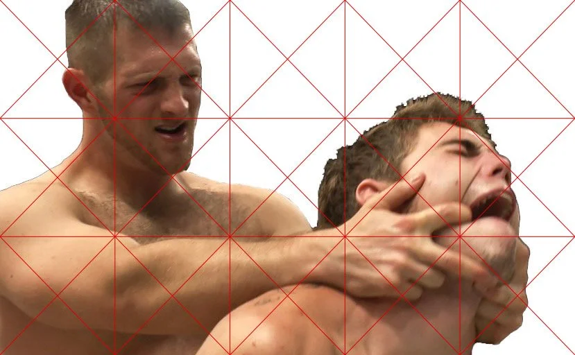 Source image for BACKLOGGED by CHARACTERS showing the found visual material used to develop the study.