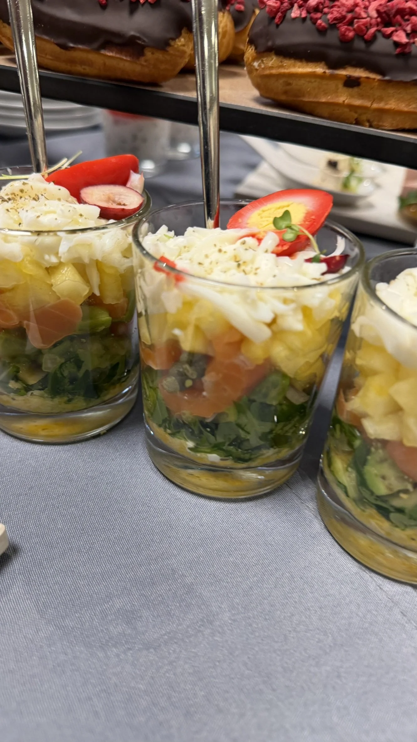 Layered Smoked Salmon Salad