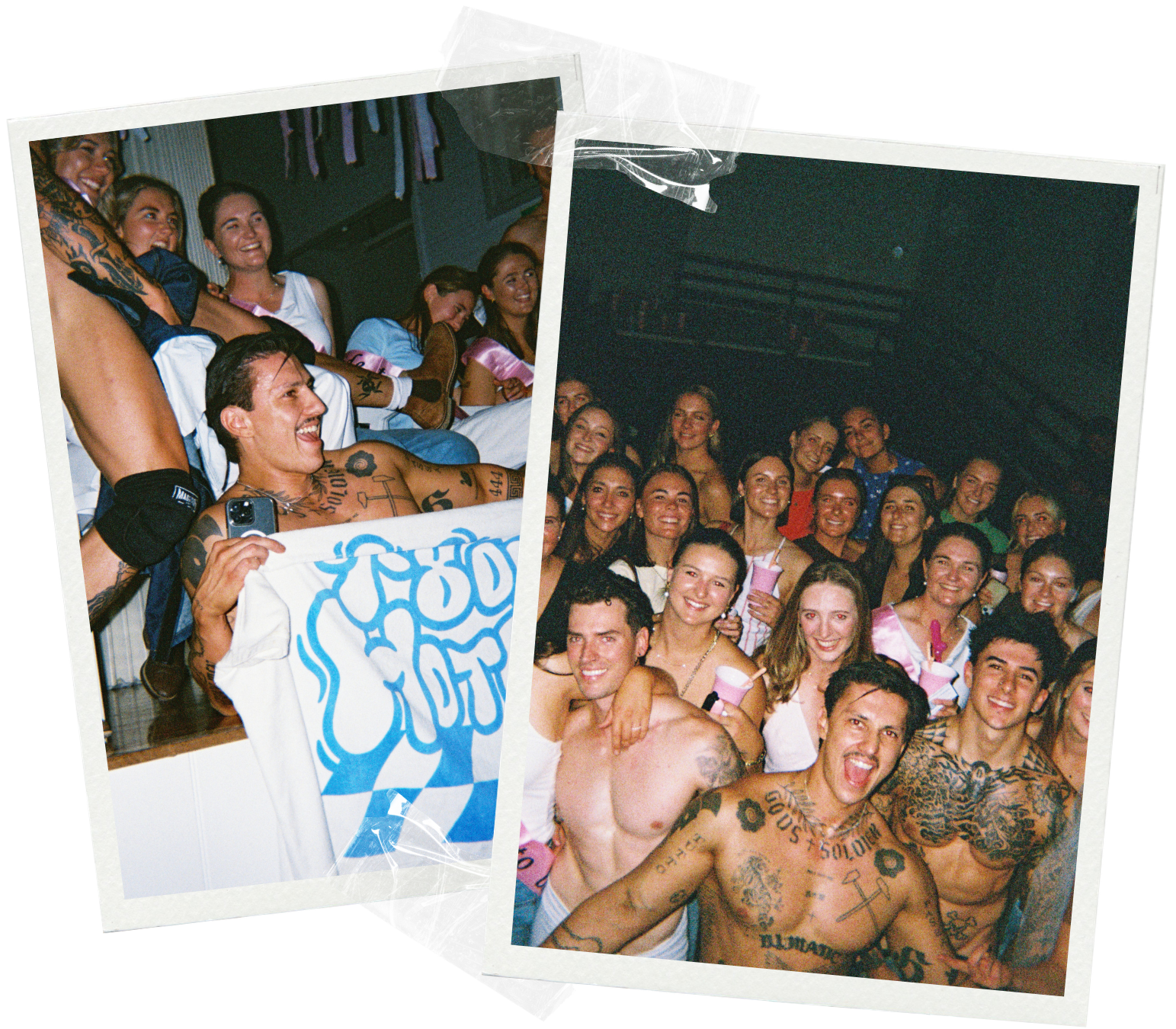 Large hens party group in Bendigo posing with their 1-800 HOT COPS male stripper after a Signature HotCop Strip Show at a CBD heritage function room