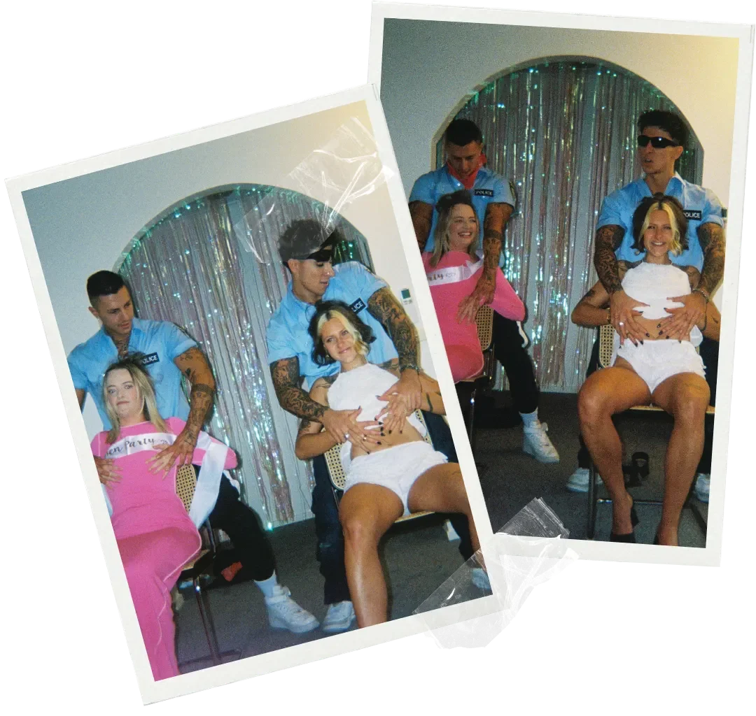 the double hot cop strip show