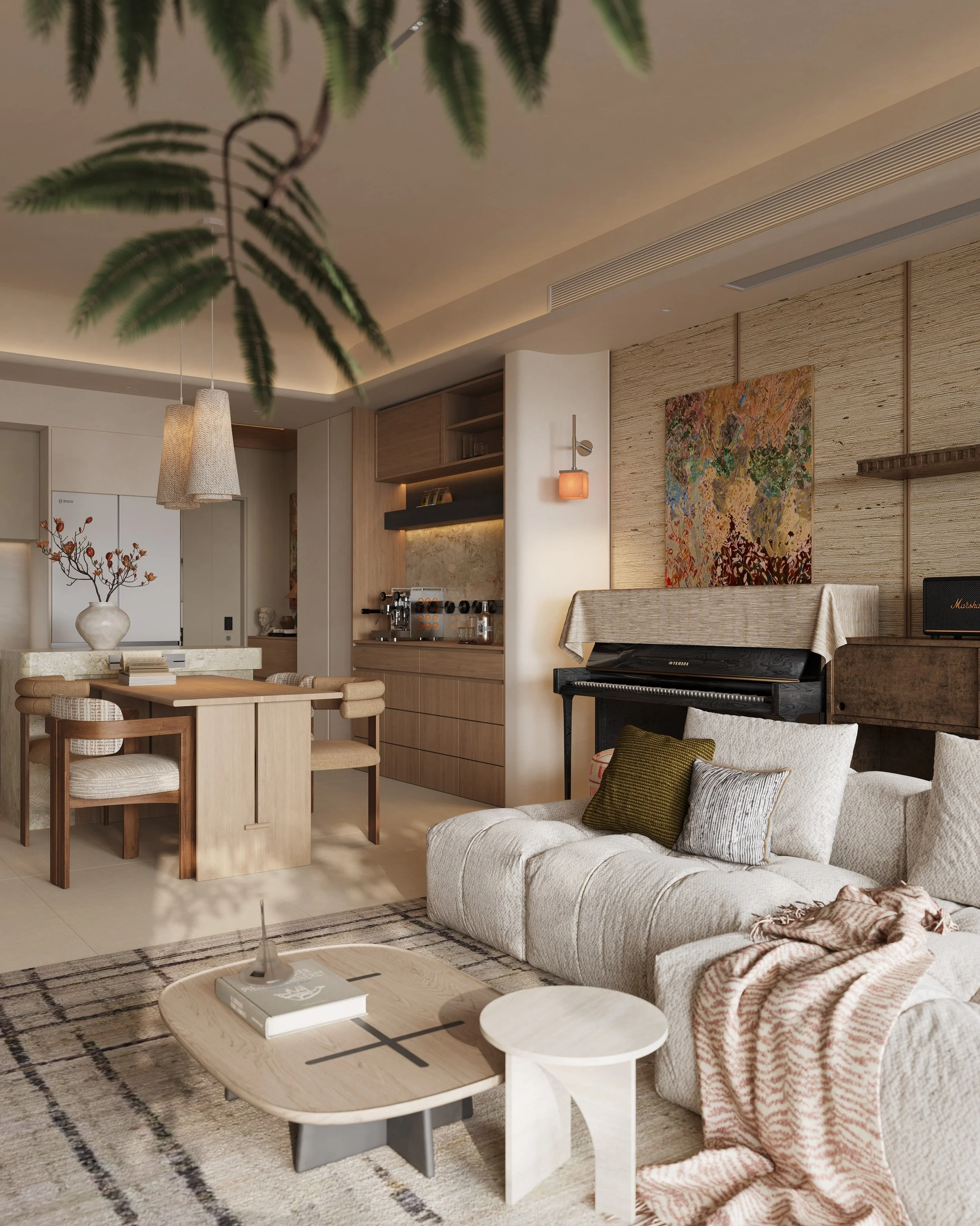 Project｜Organic tones in a modern home
