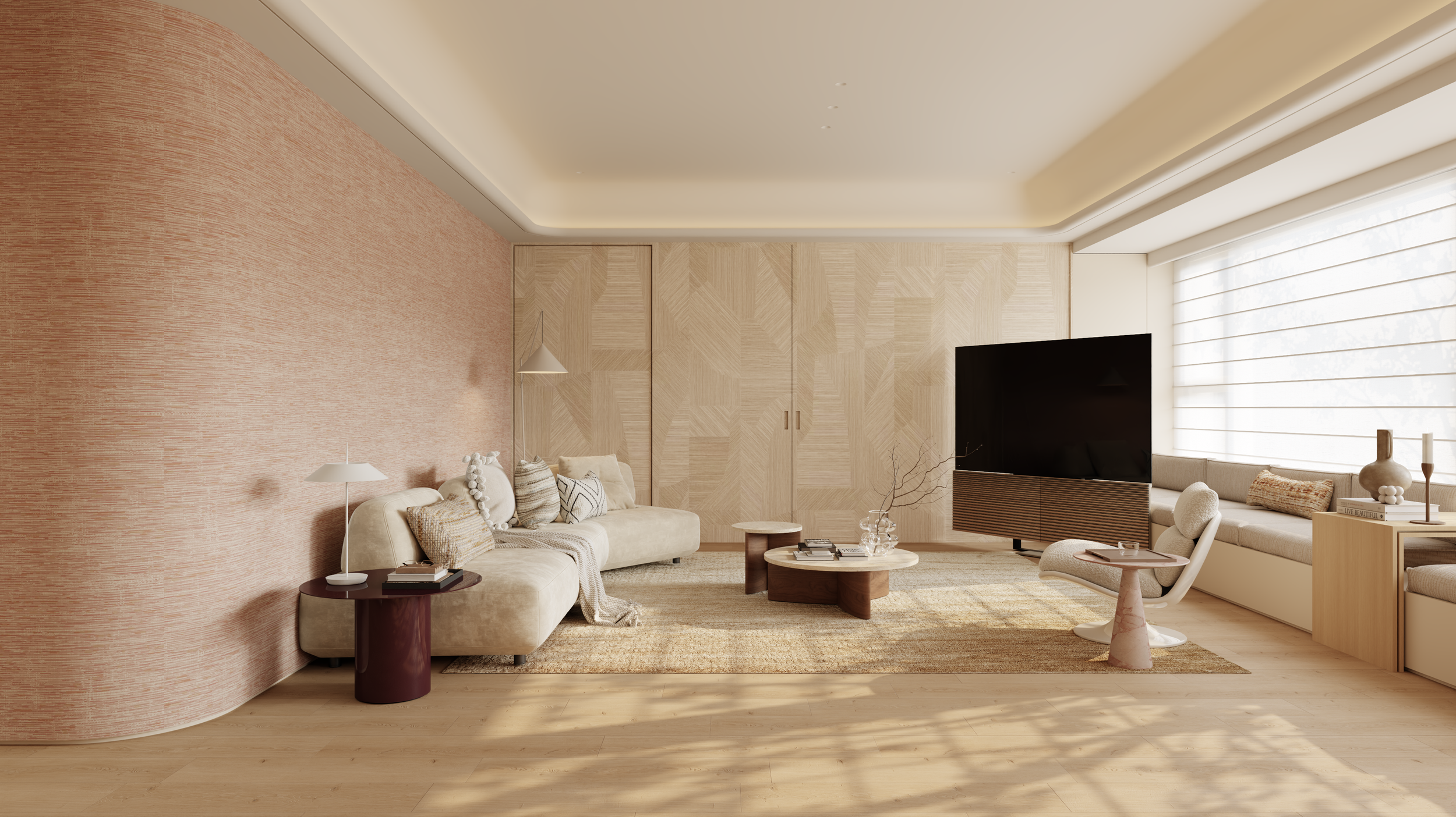 Project｜Soft Blush & Warm Wood