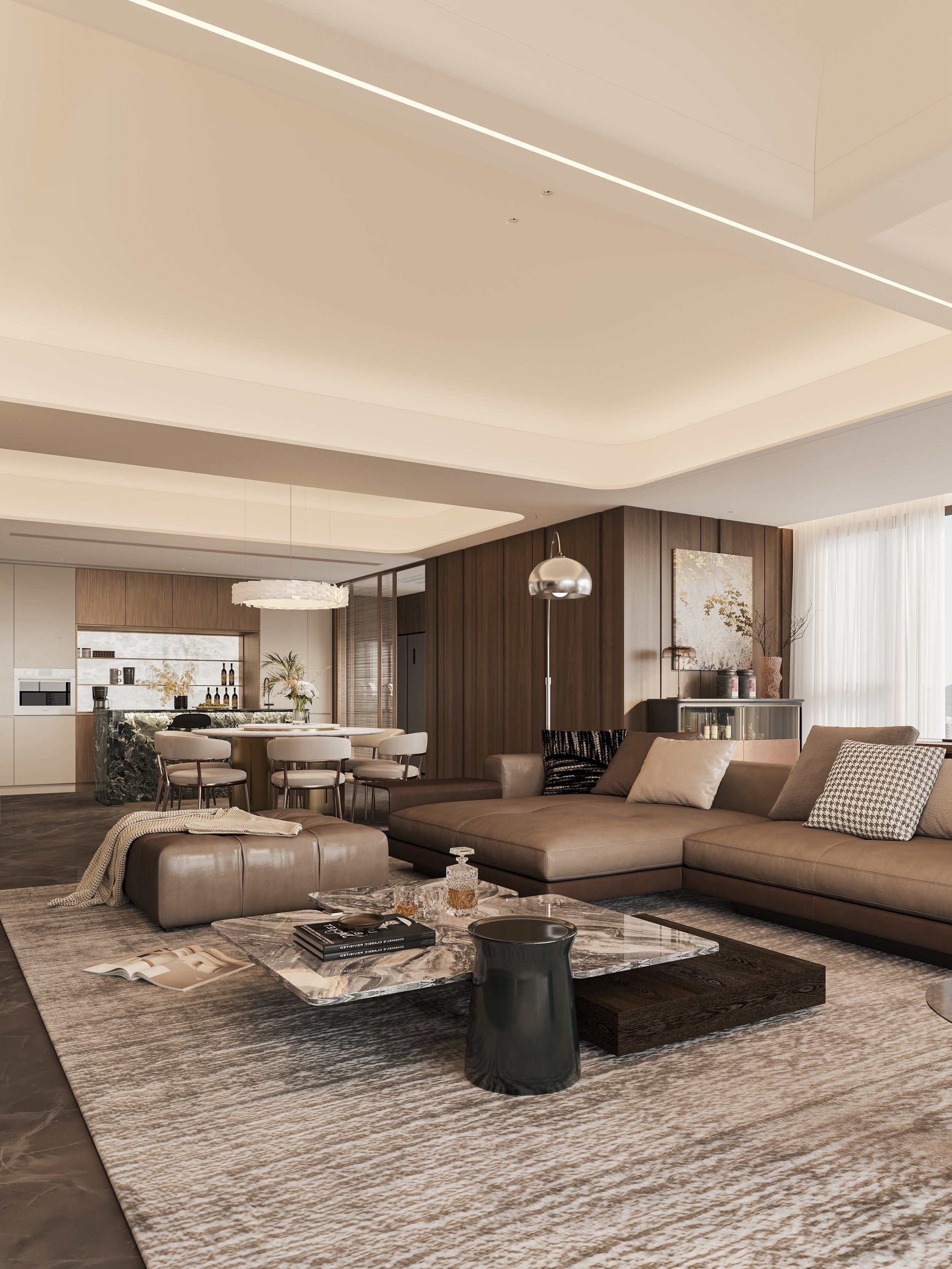 Project | Brass Glow: Nature-Infused Luxury