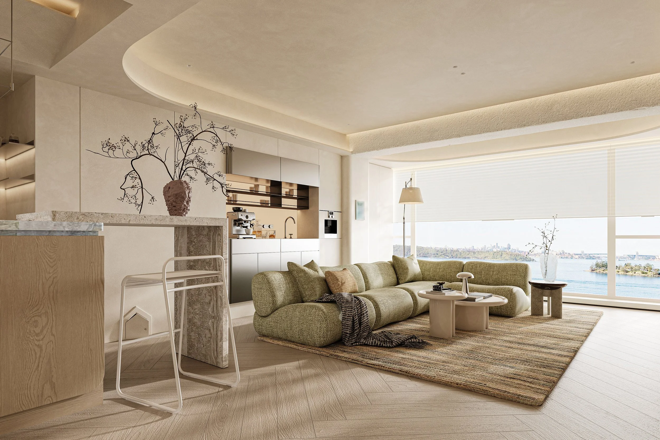 Project｜Luxe Coastal Living Space